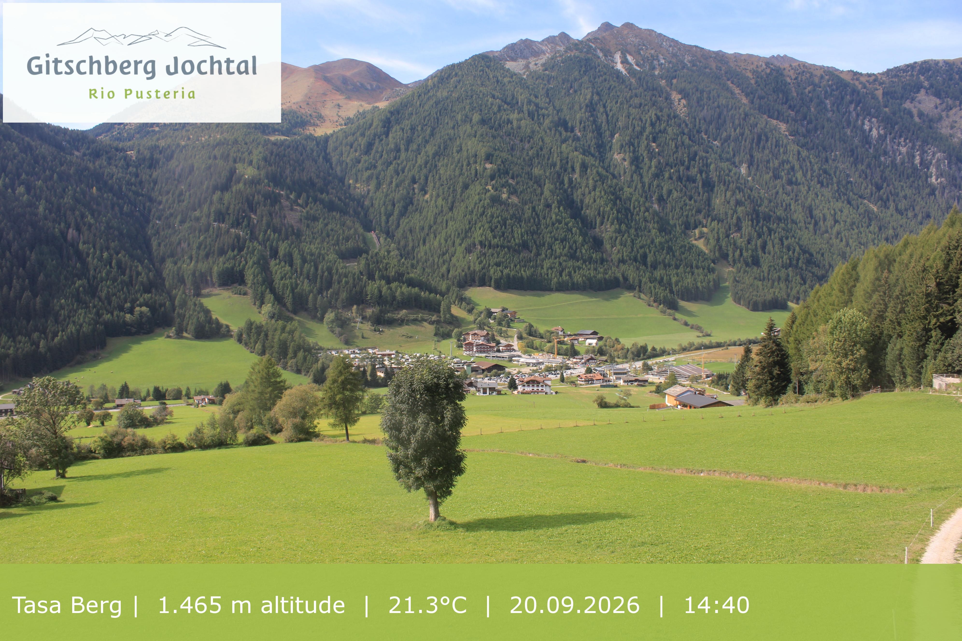 Archiv Foto Webcam: Blick auf den Gitschberg
