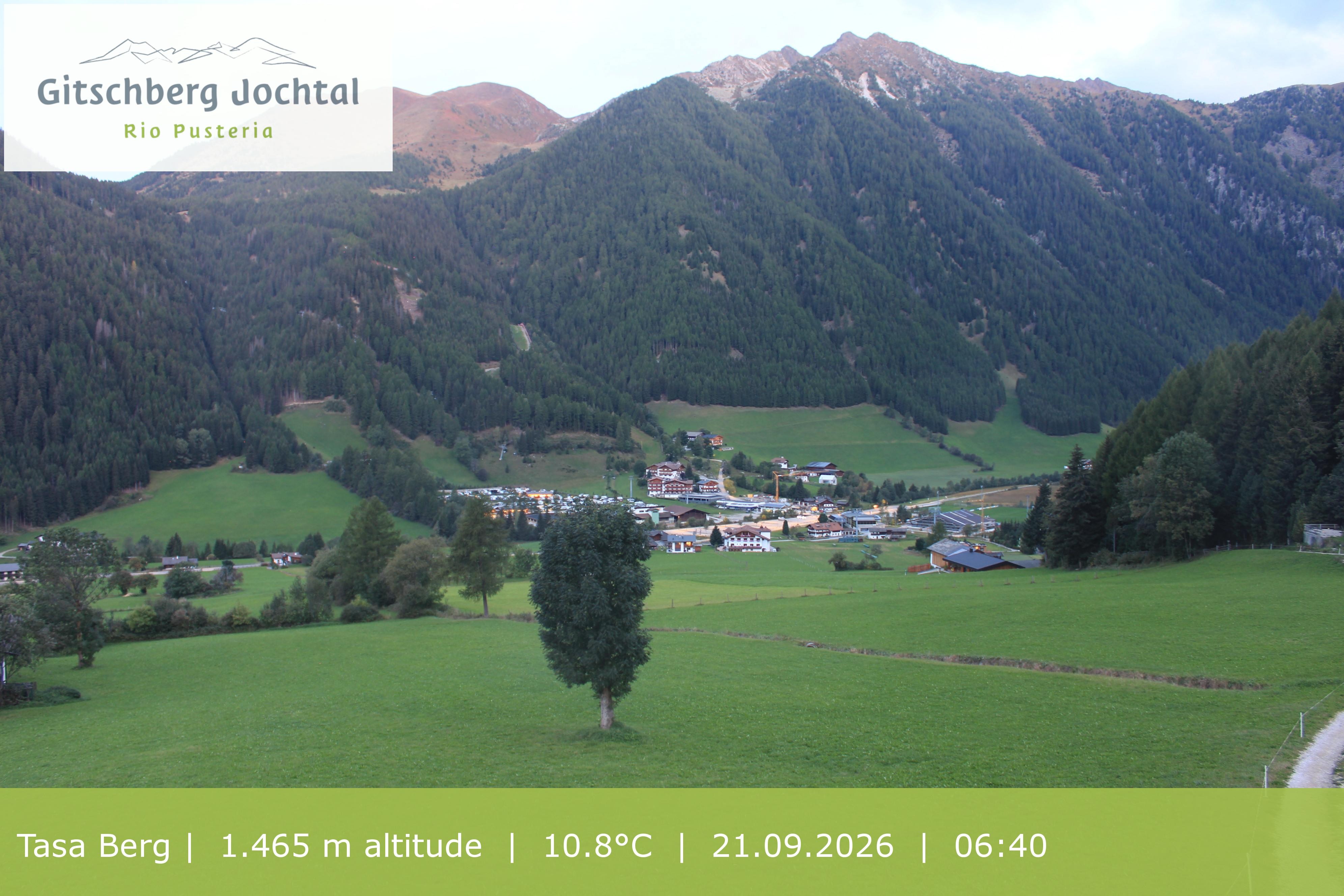 Archiv Foto Webcam: Blick auf den Gitschberg