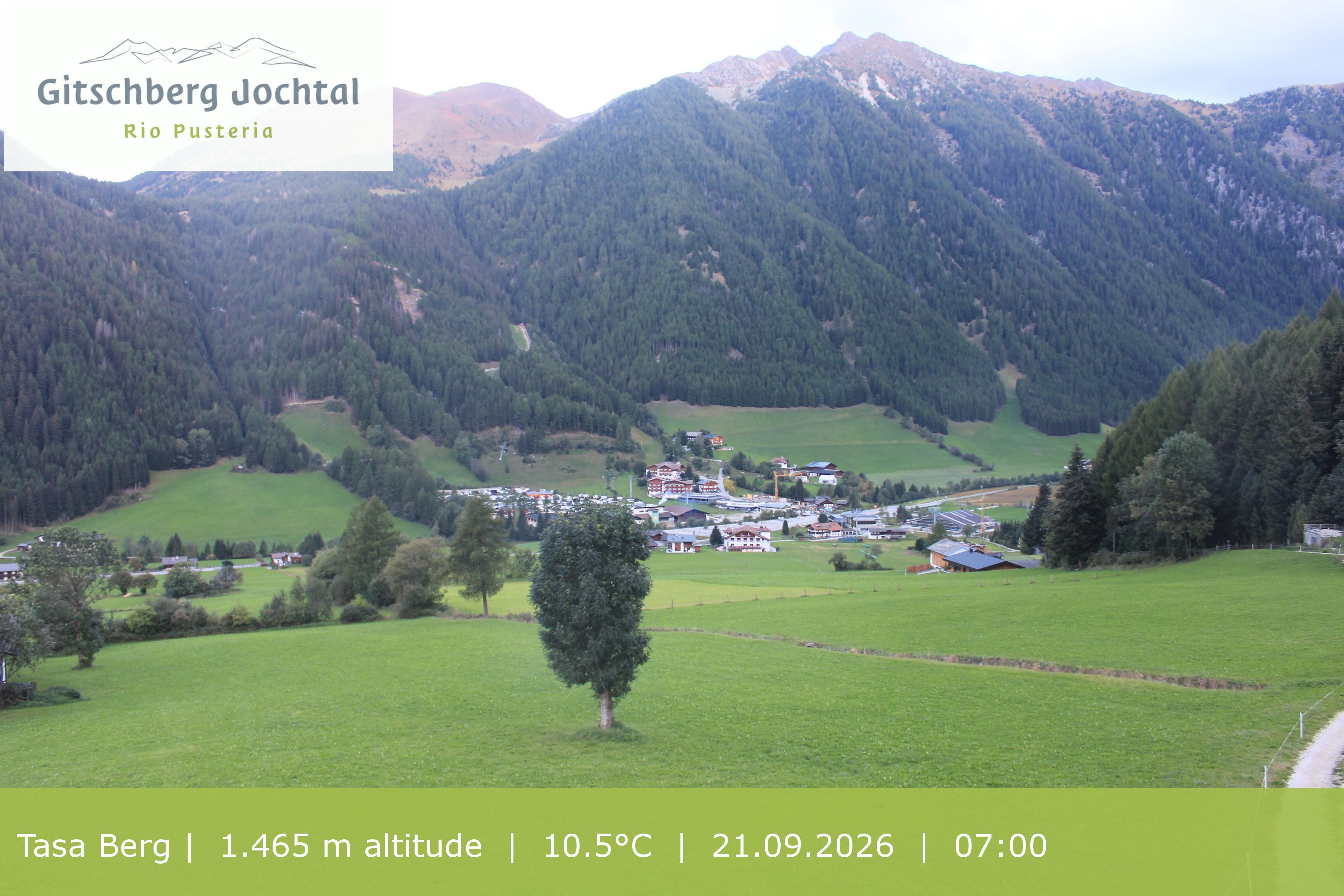 Archiv Foto Webcam: Blick auf den Gitschberg