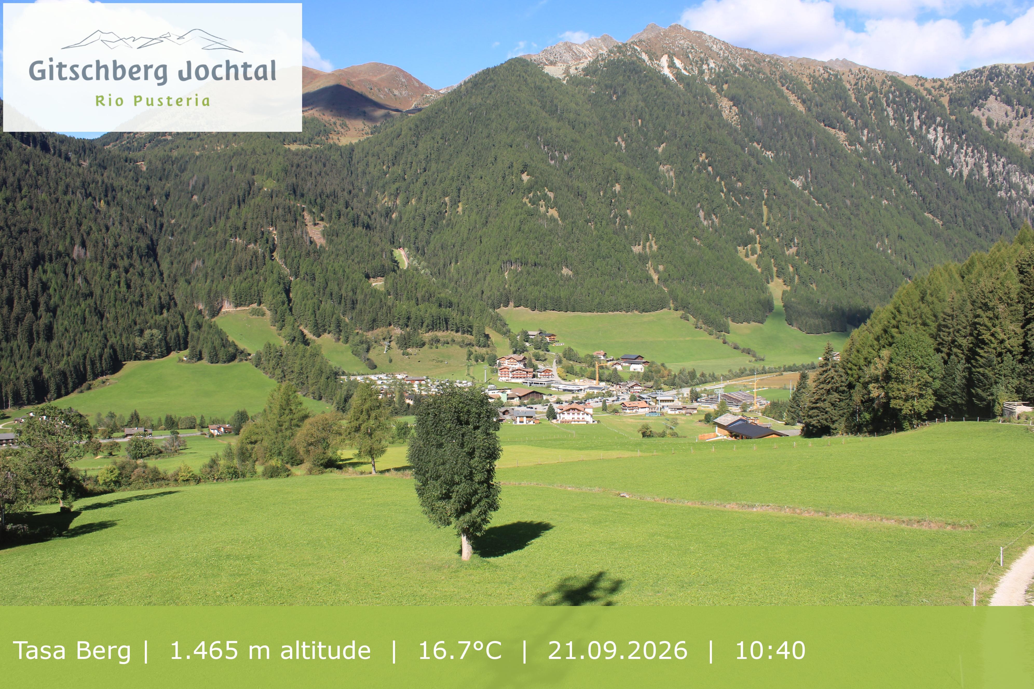 Archiv Foto Webcam: Blick auf den Gitschberg