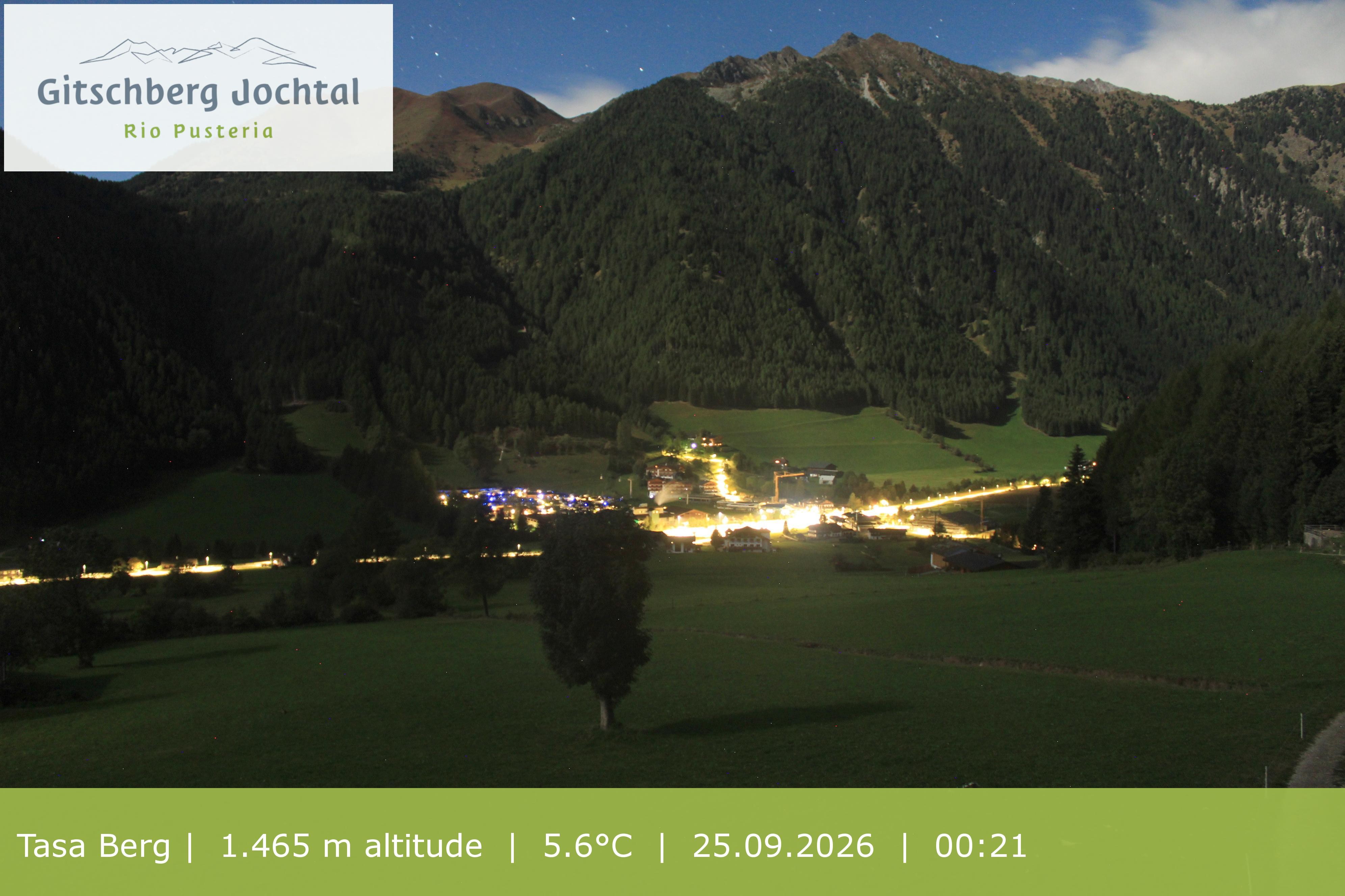 Archived image Webcam: View at Gitschberg Mountain