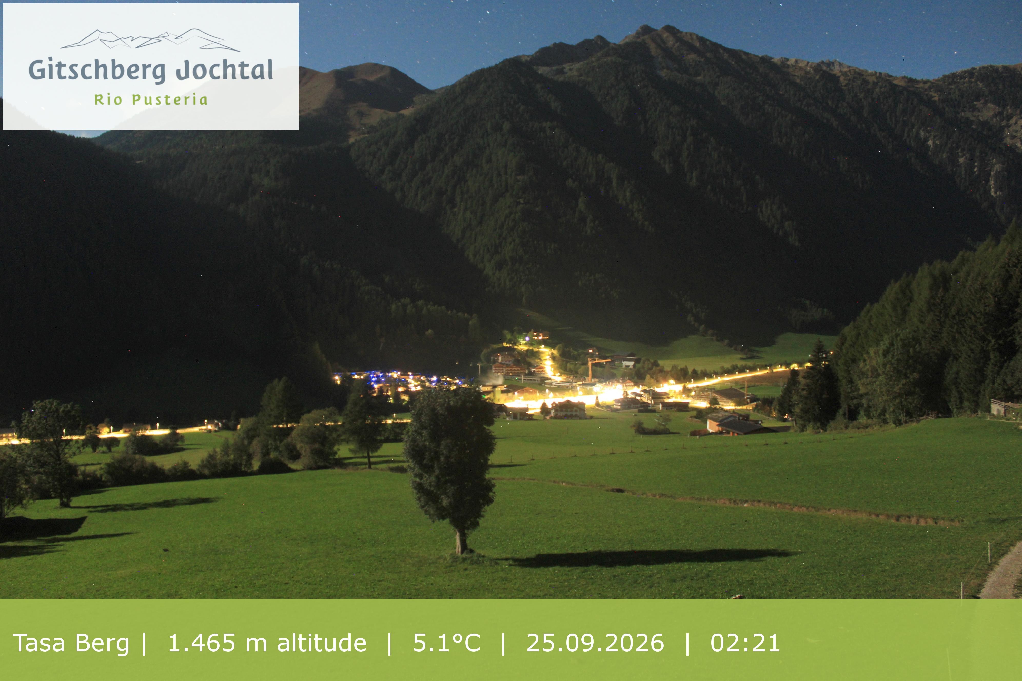 Archived image Webcam: View at Gitschberg Mountain