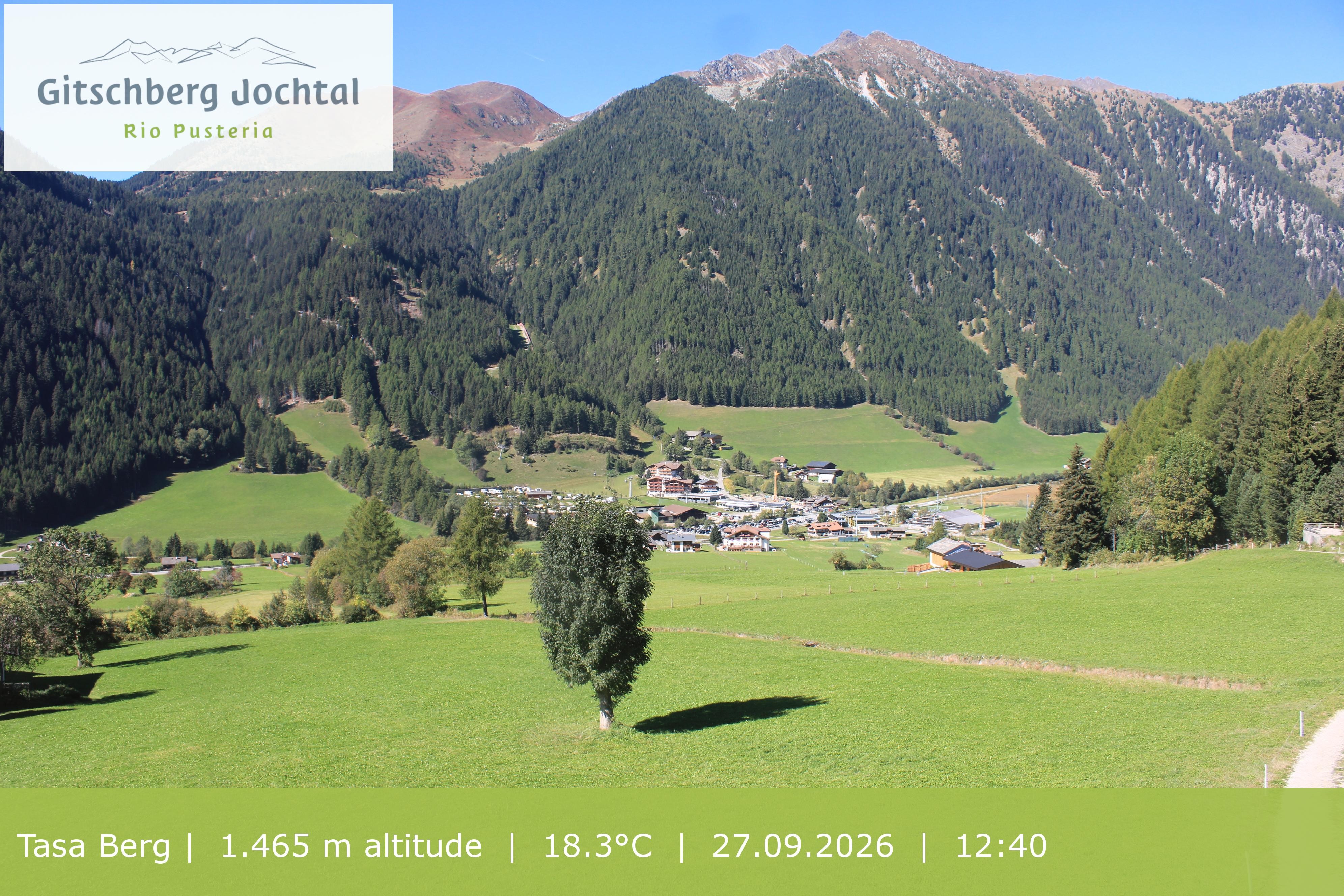 Archiv Foto Webcam: Blick auf den Gitschberg