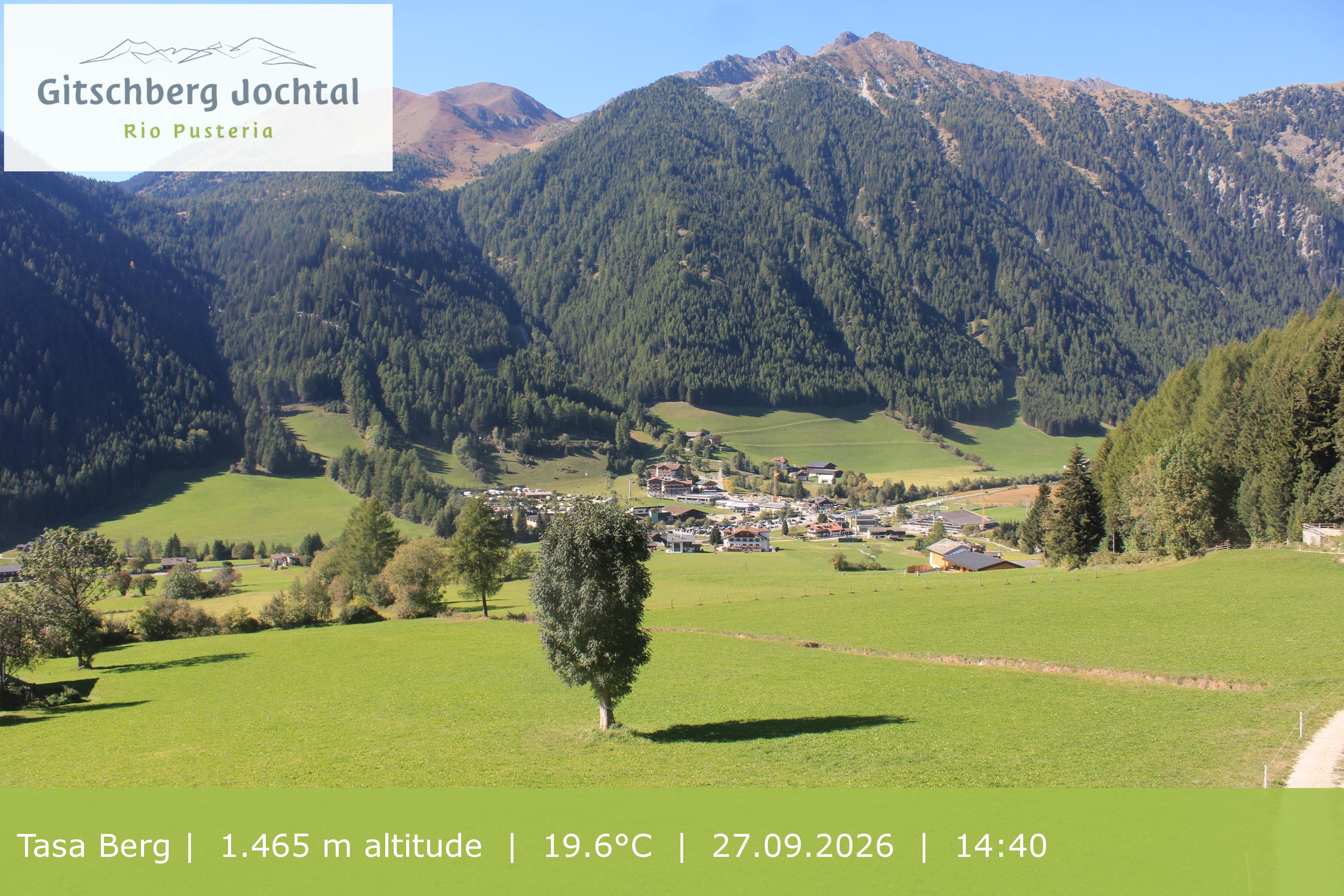Archiv Foto Webcam: Blick auf den Gitschberg