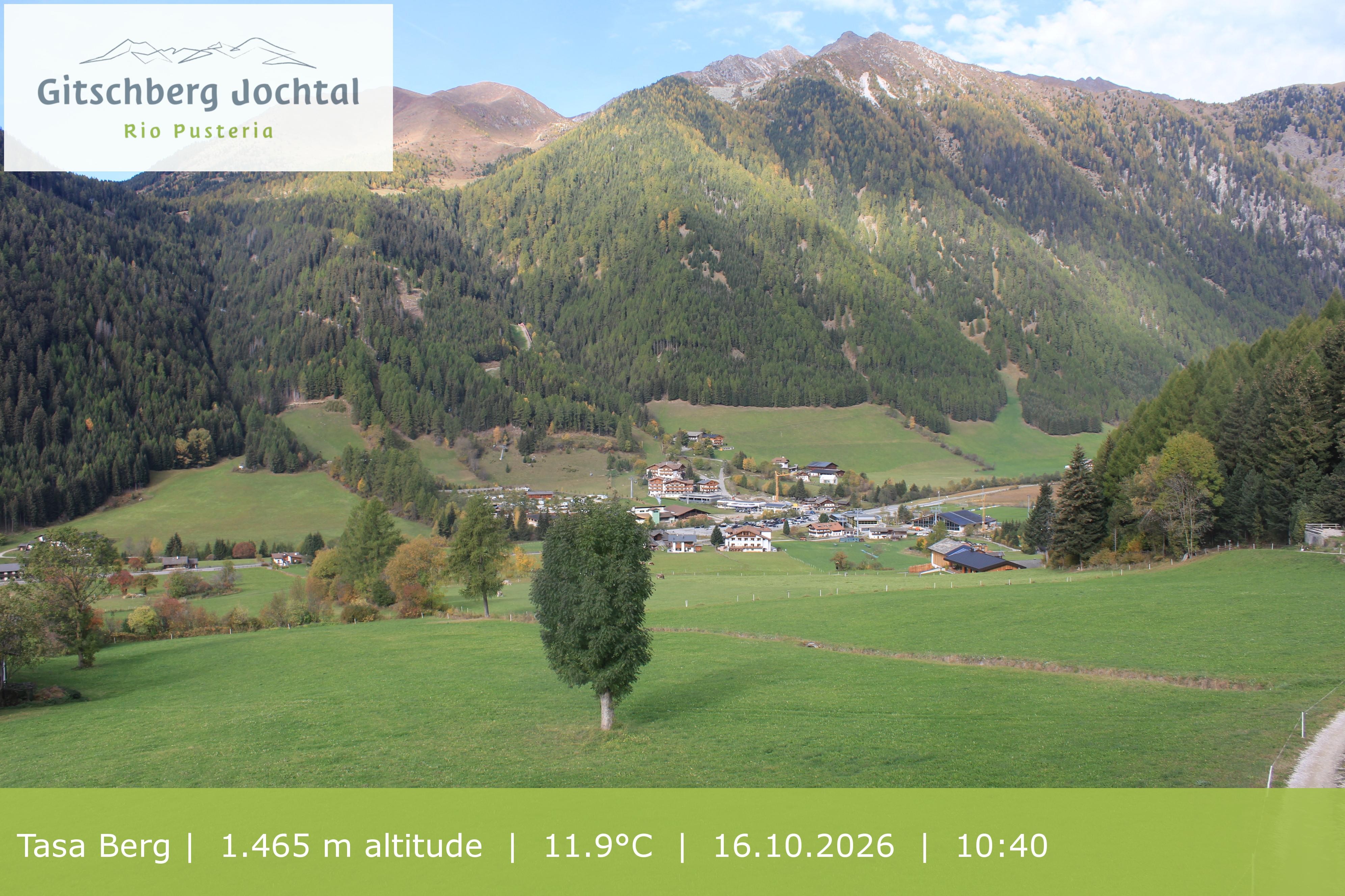 Archived image Webcam: View at Gitschberg Mountain