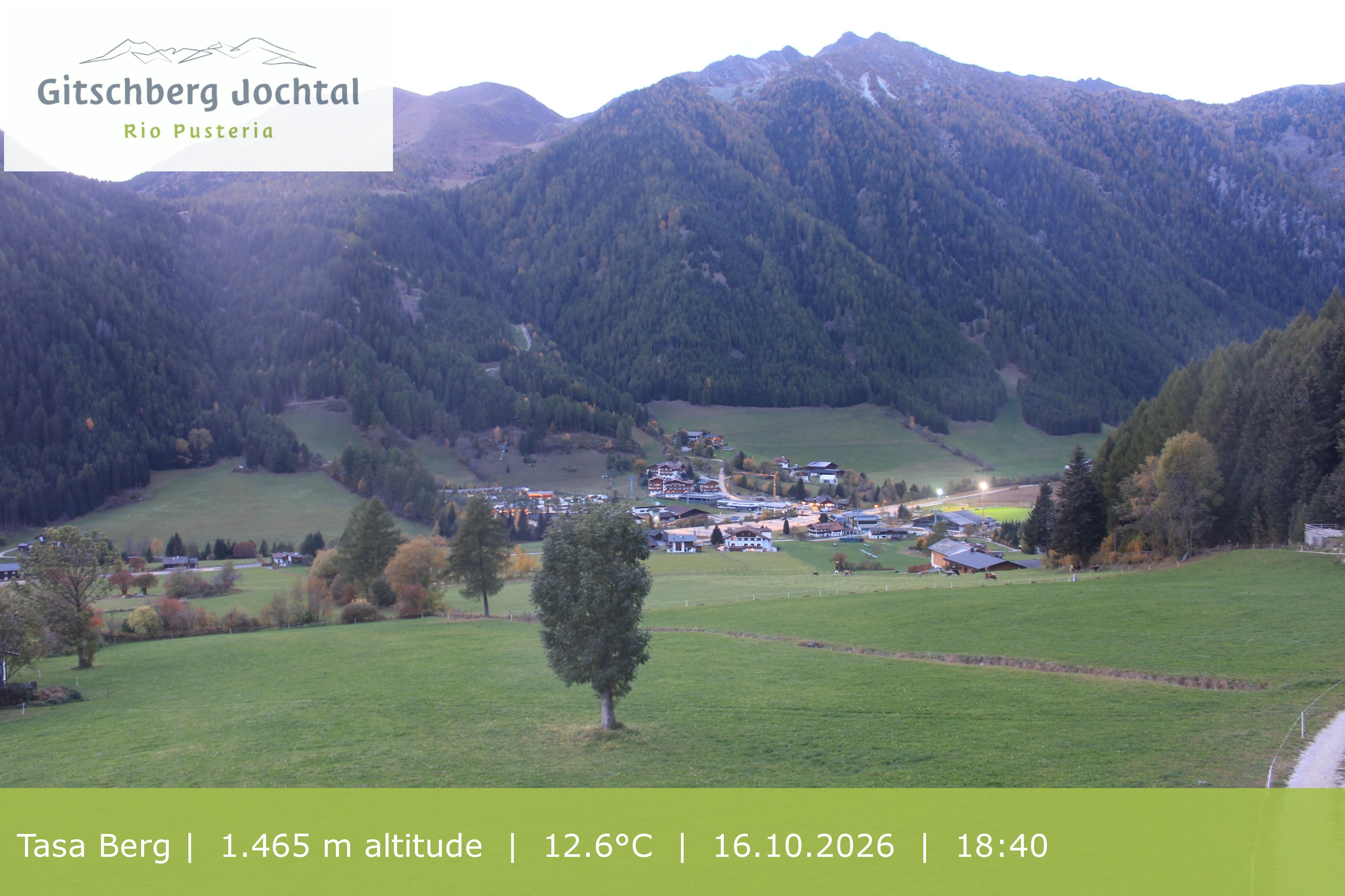 Archived image Webcam: View at Gitschberg Mountain