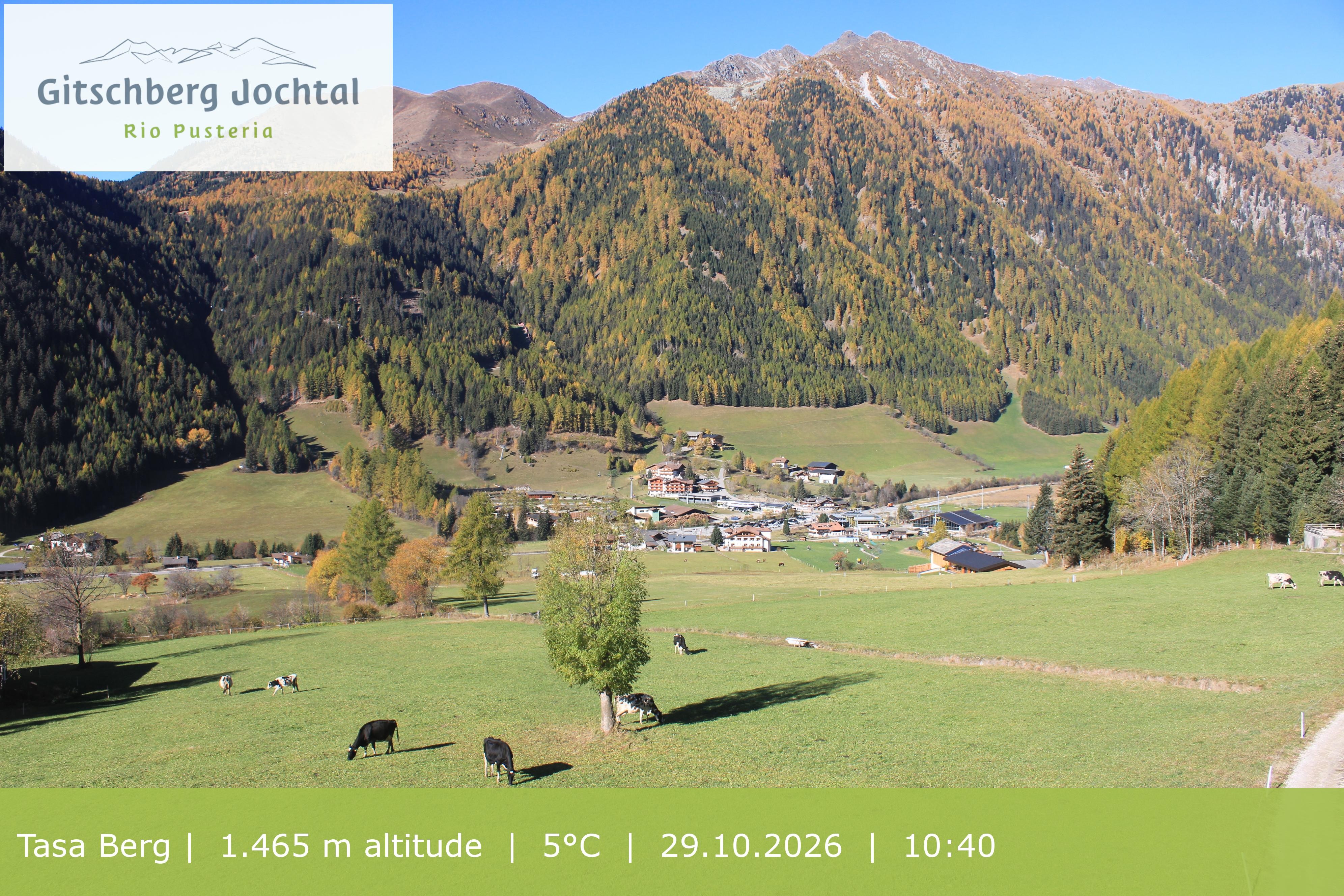 Archiv Foto Webcam: Blick auf den Gitschberg