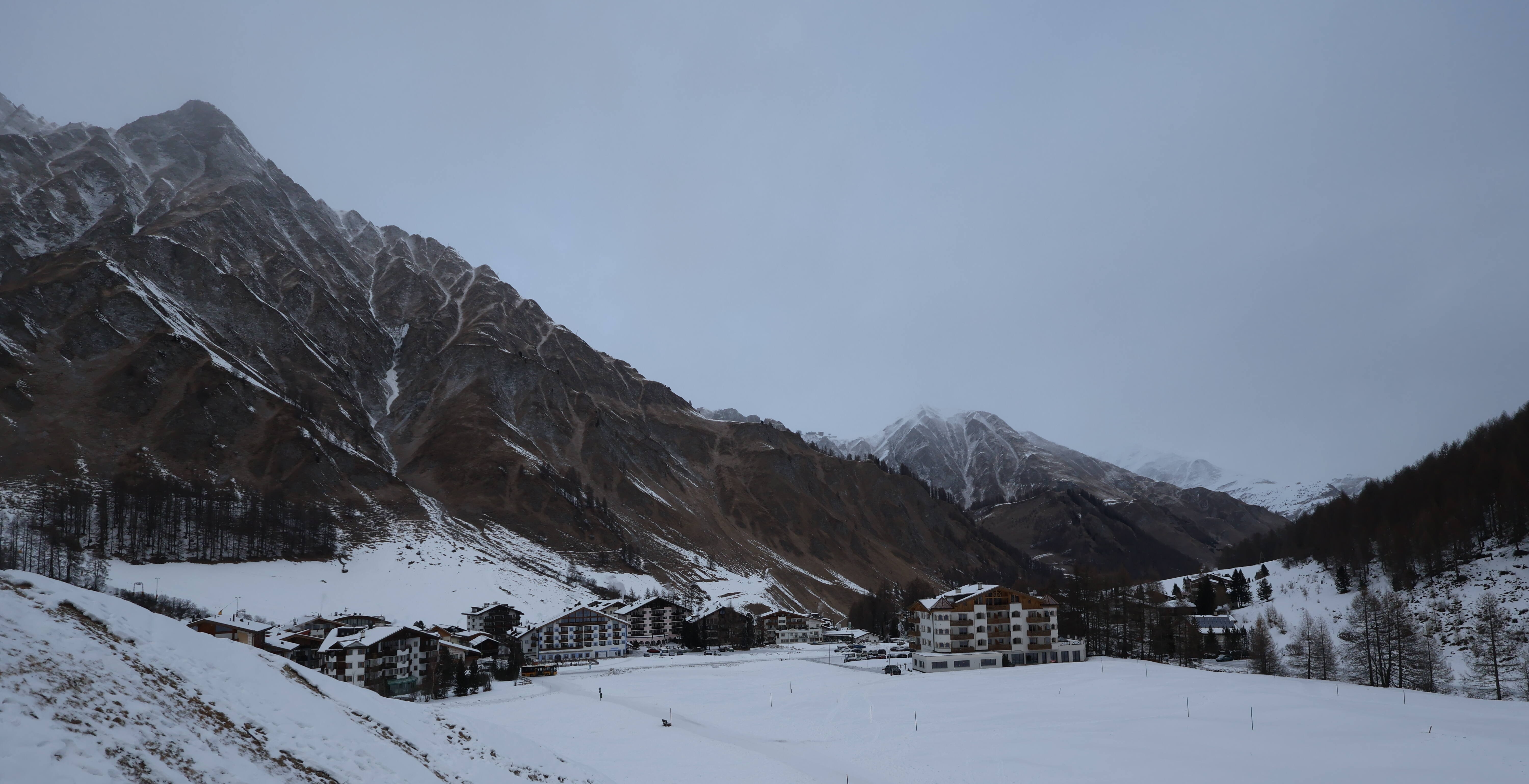 Archiv Foto Webcam Samnaun: Blick auf das Dorf