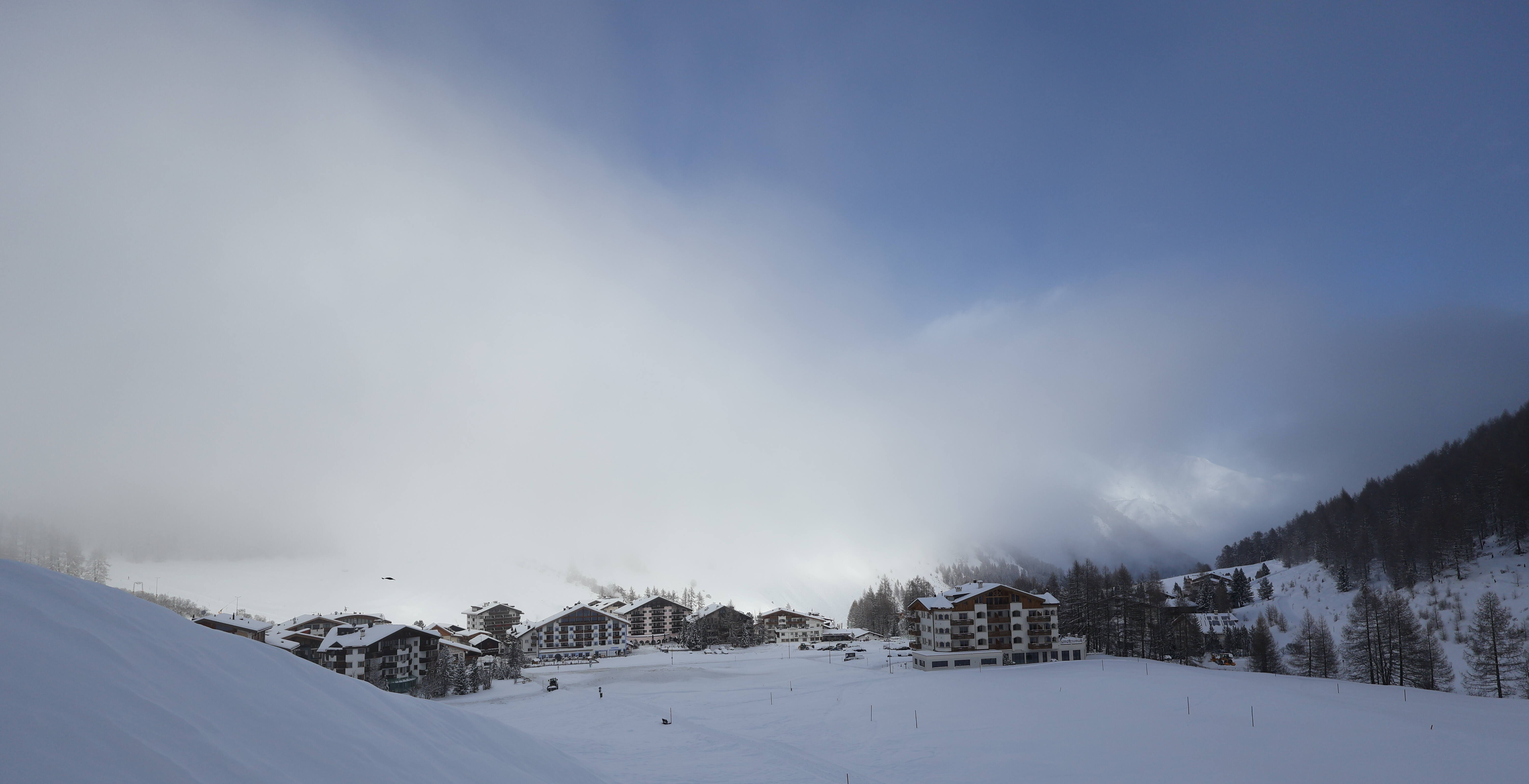 Archiv Foto Webcam Samnaun: Blick auf das Dorf