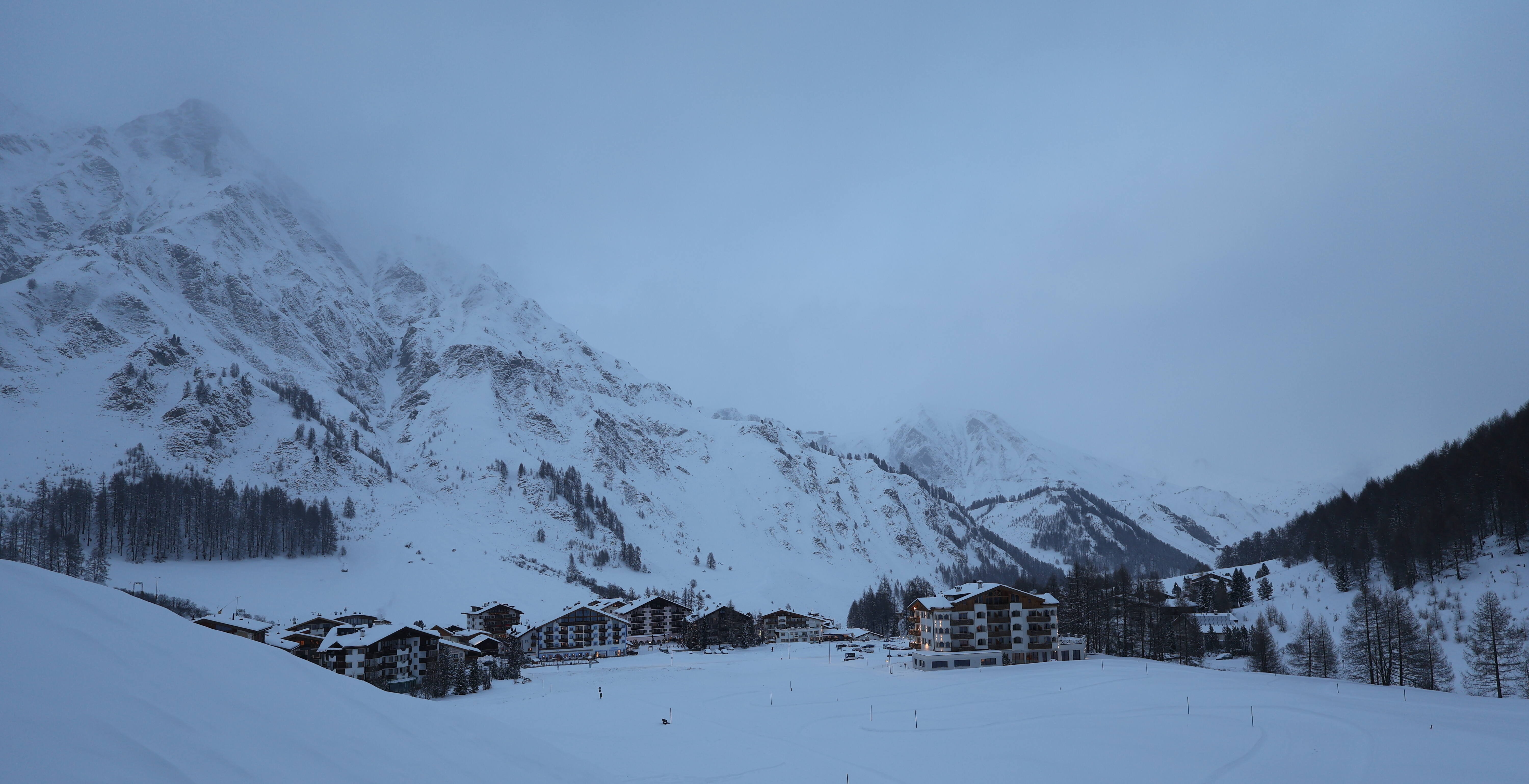 Archiv Foto Webcam Samnaun: Blick auf das Dorf