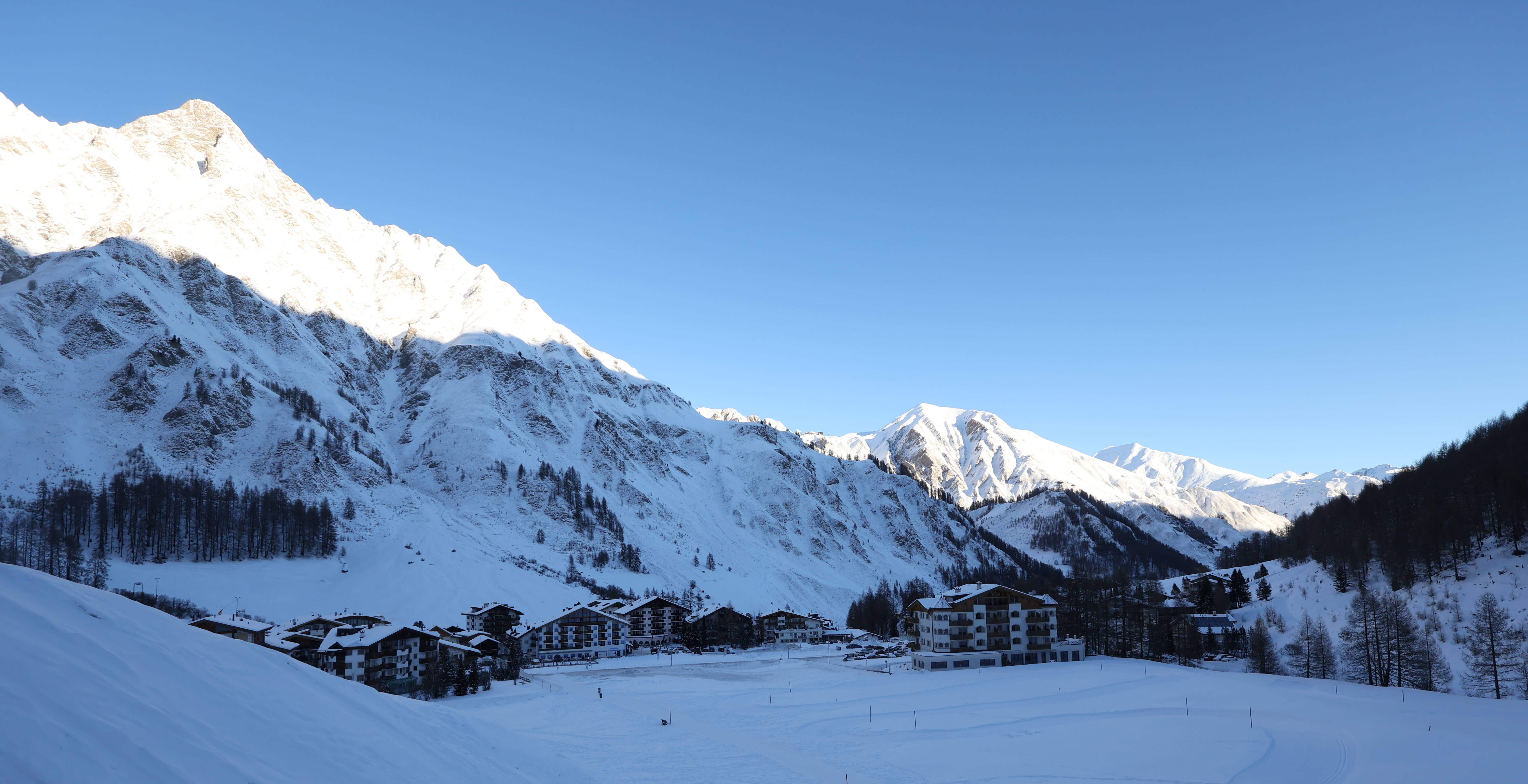 Archiv Foto Webcam Samnaun: Blick auf das Dorf