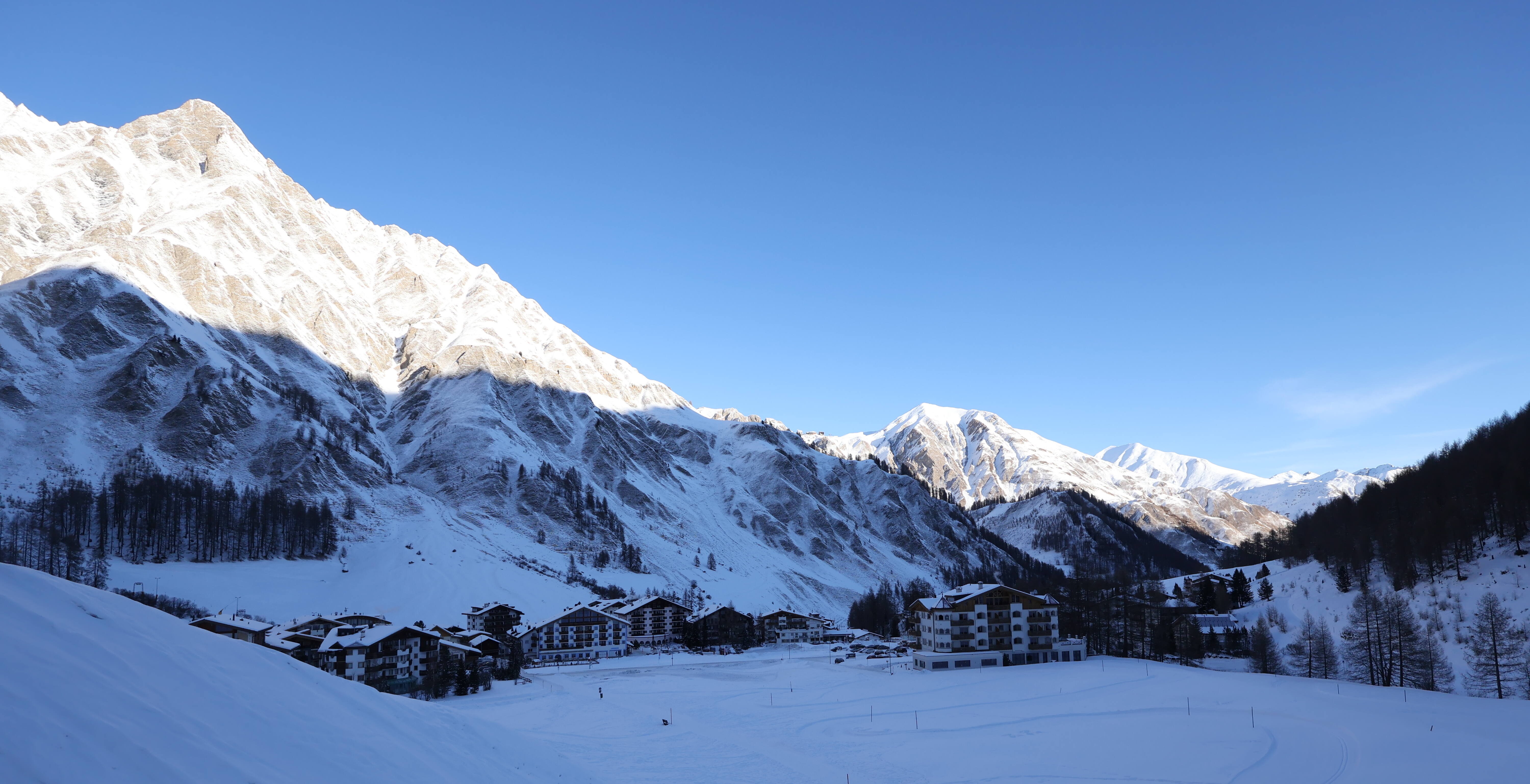 Archiv Foto Webcam Samnaun: Blick auf das Dorf