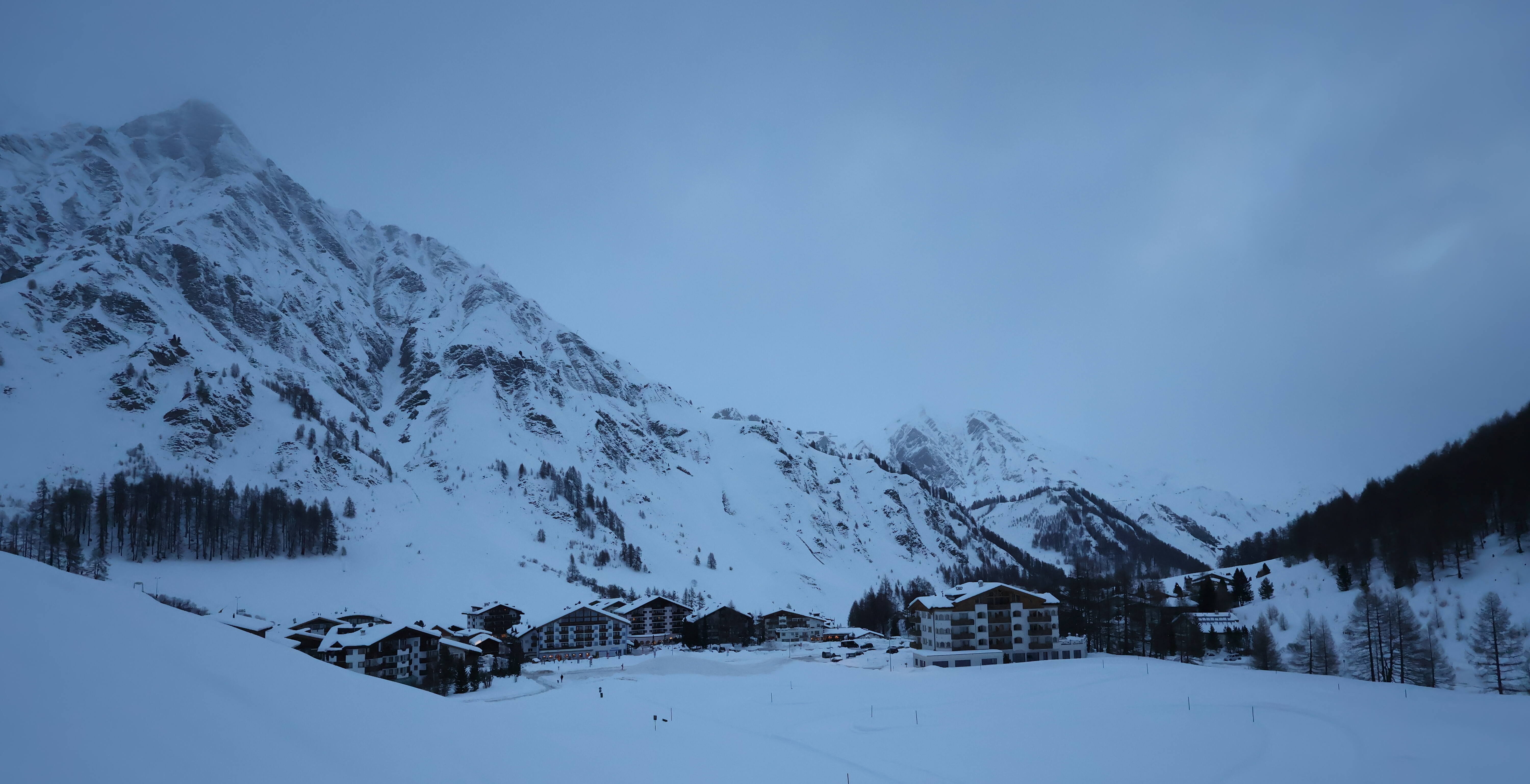 Archiv Foto Webcam Samnaun: Blick auf das Dorf