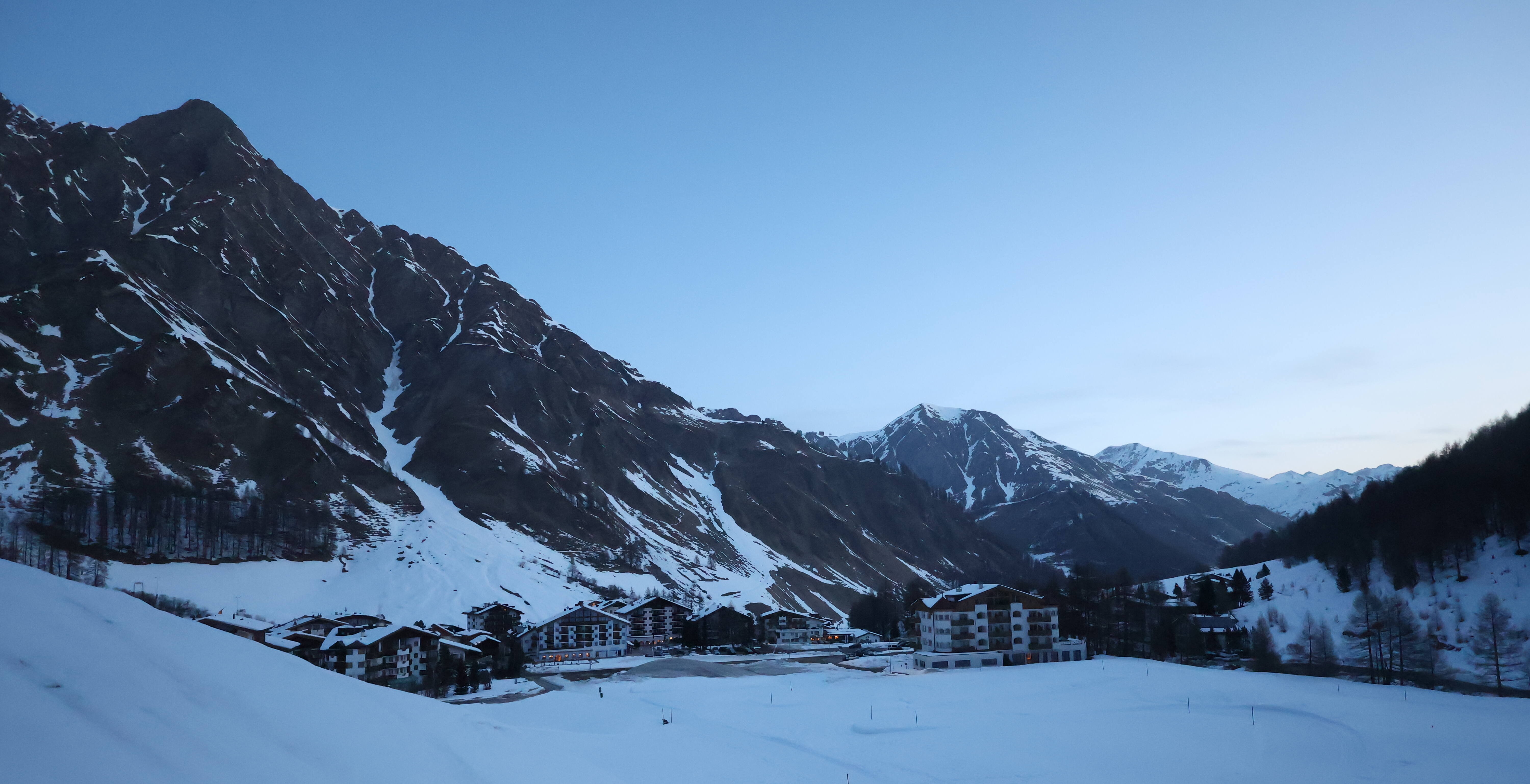 Archiv Foto Webcam Samnaun: Blick auf das Dorf