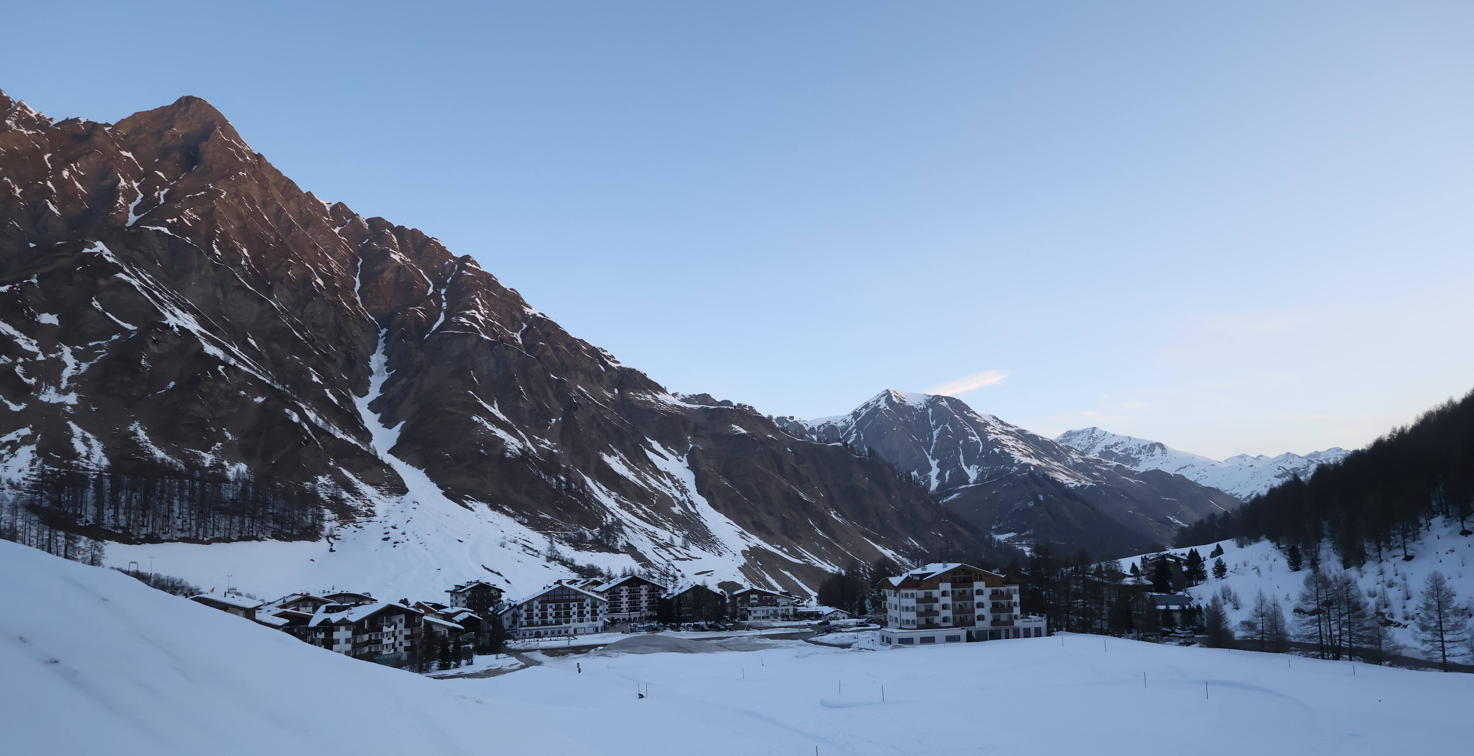 Archiv Foto Webcam Samnaun: Blick auf das Dorf