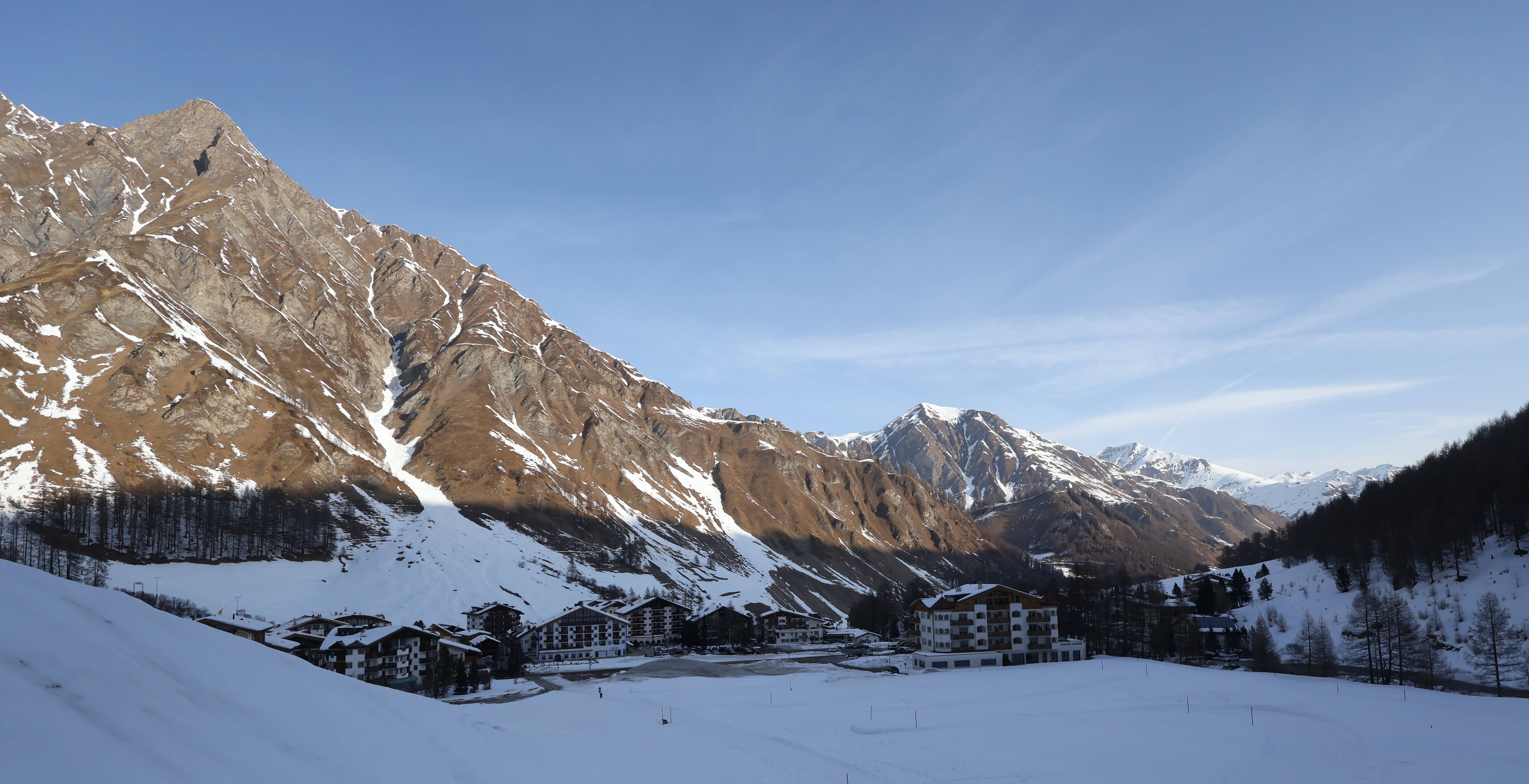 Archiv Foto Webcam Samnaun: Blick auf das Dorf