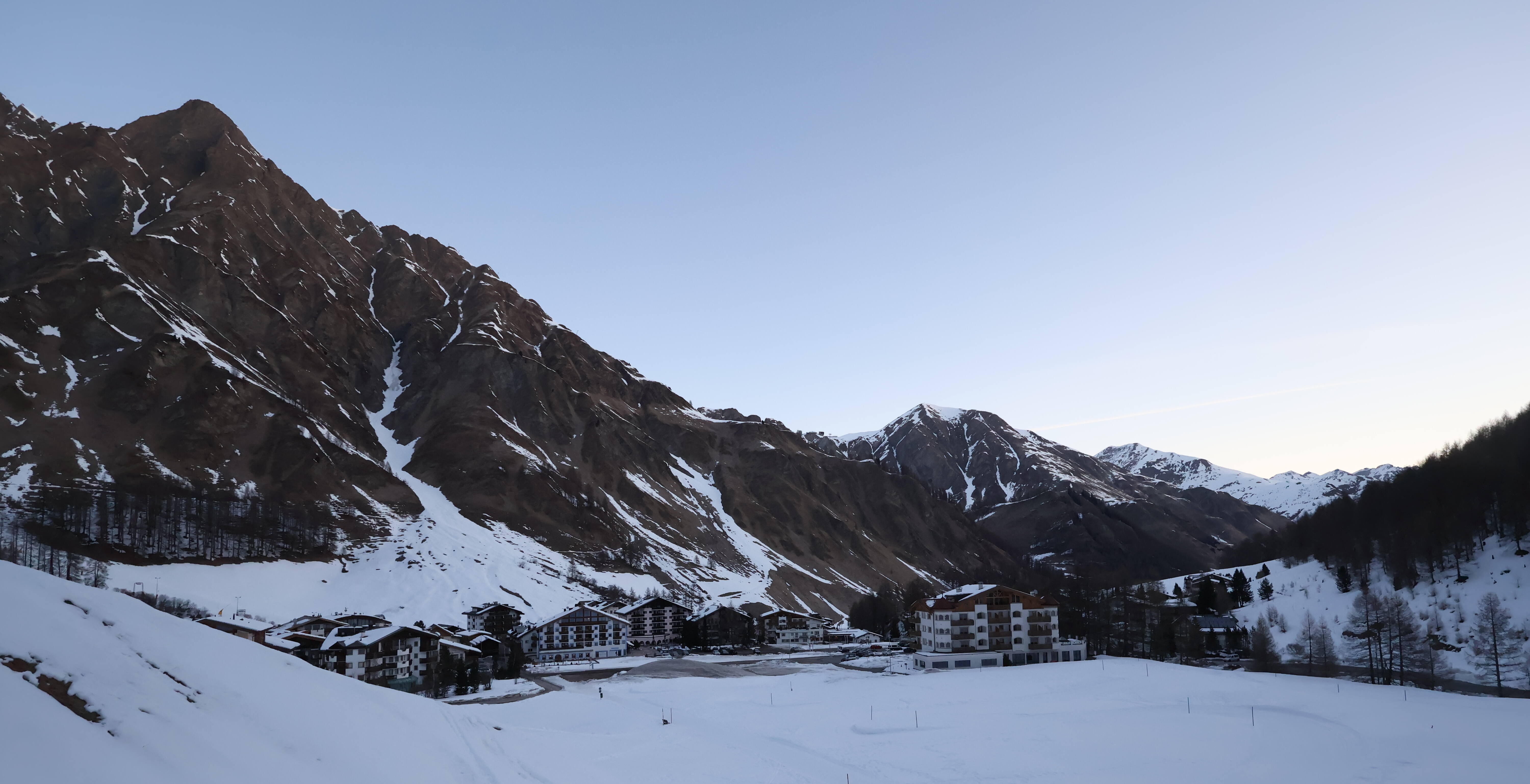 Archiv Foto Webcam Samnaun: Blick auf das Dorf