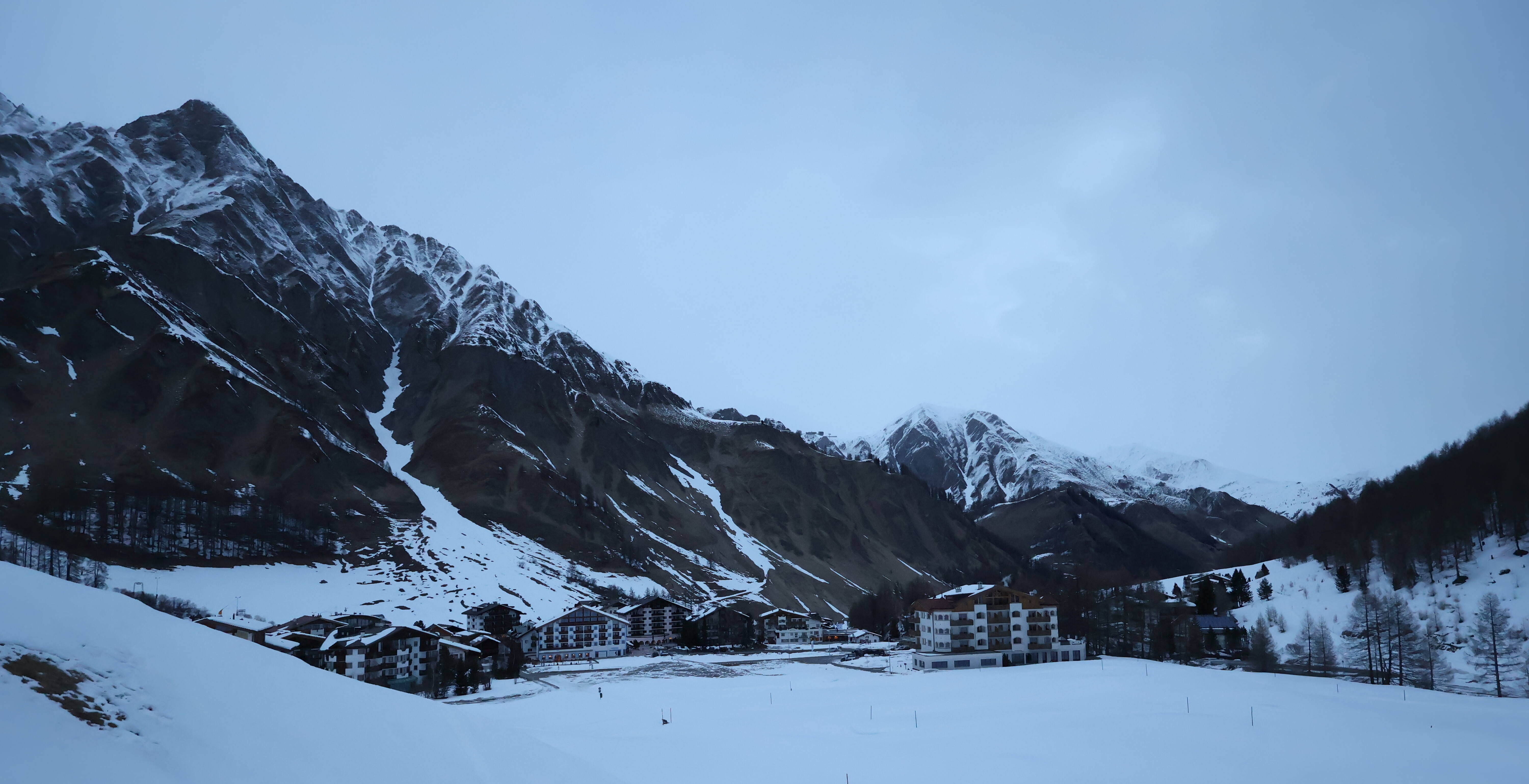 Archiv Foto Webcam Samnaun: Blick auf das Dorf