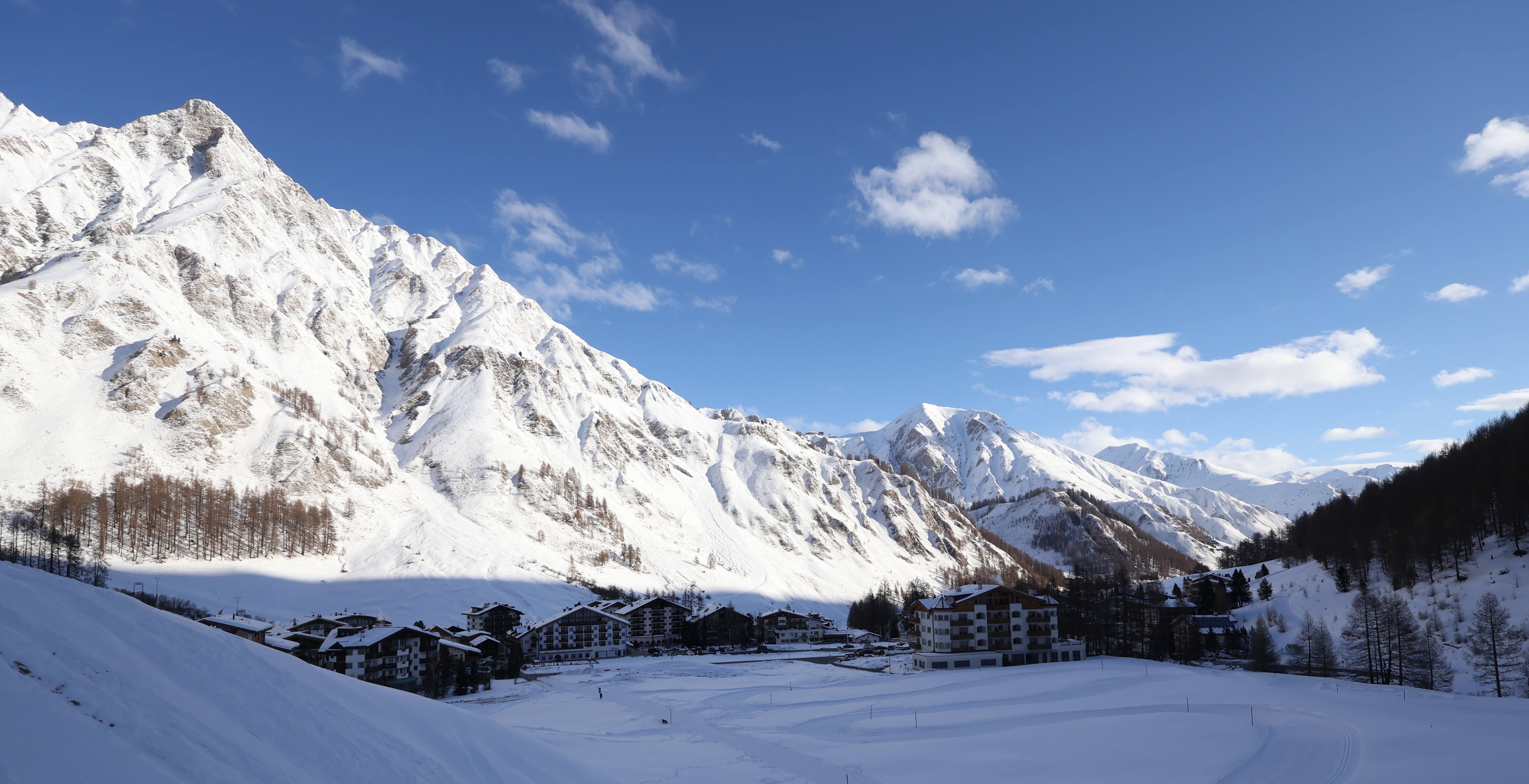 Archiv Foto Webcam Samnaun: Blick auf das Dorf