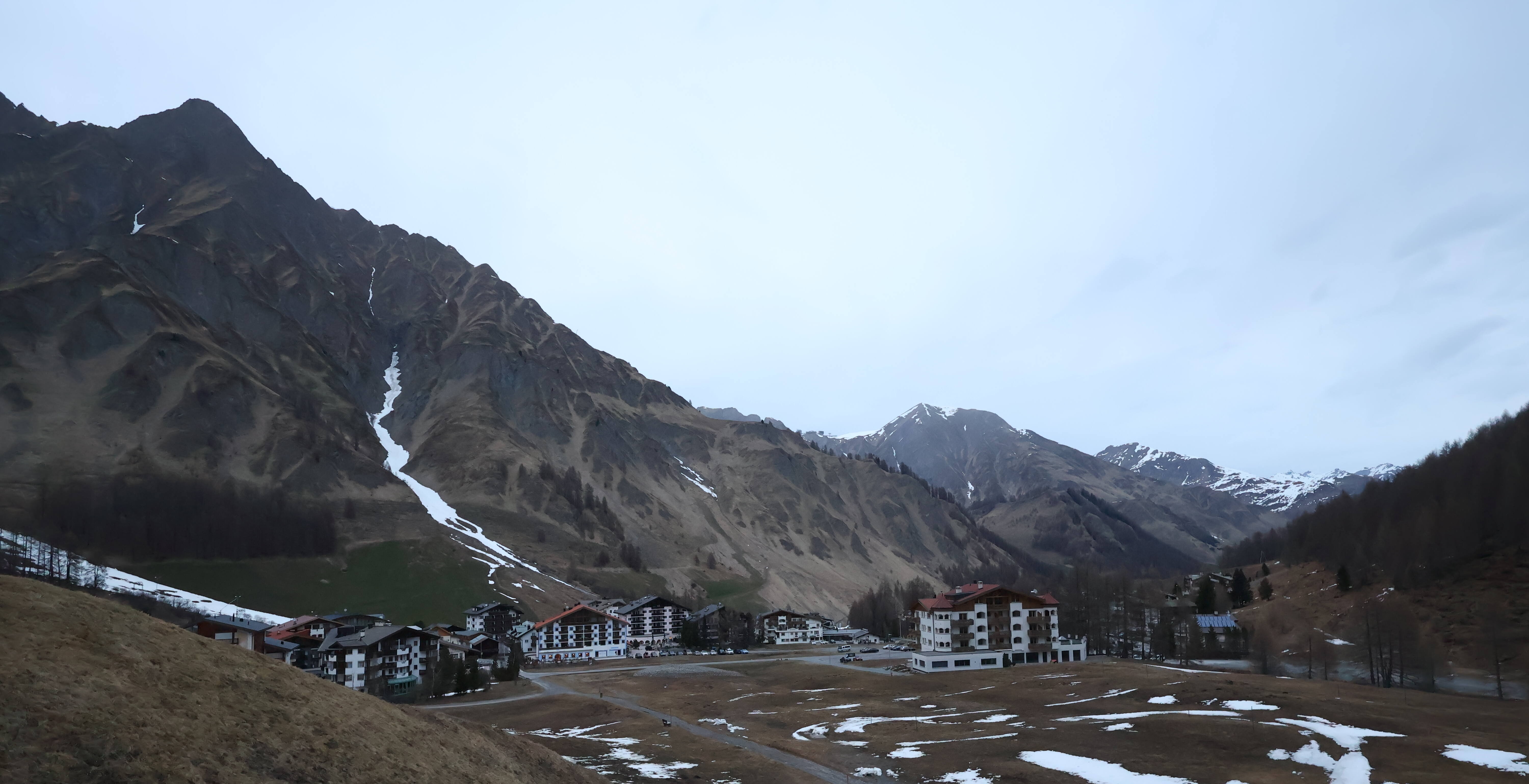 Archiv Foto Webcam Samnaun: Blick auf das Dorf