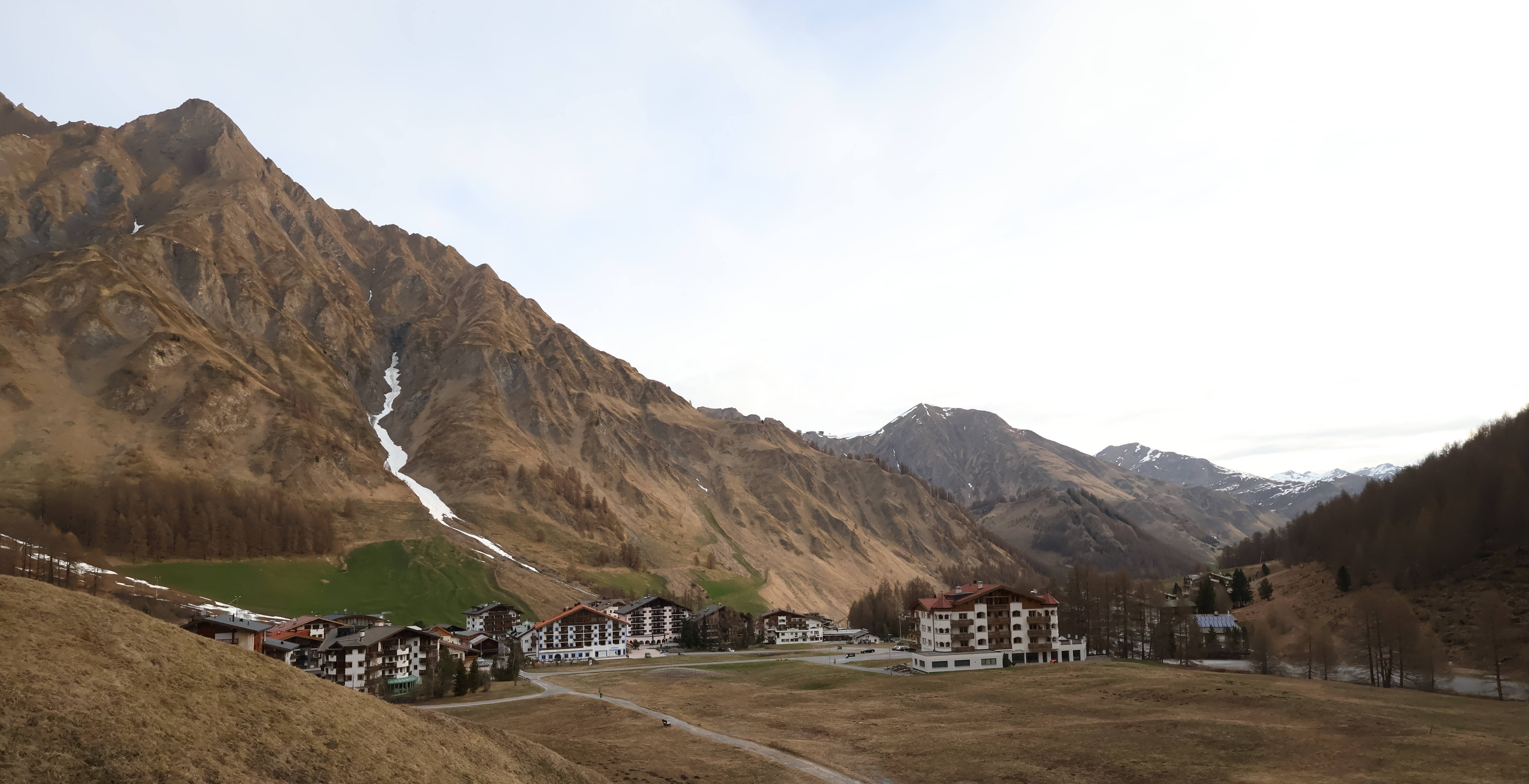 Archiv Foto Webcam Samnaun: Blick auf das Dorf