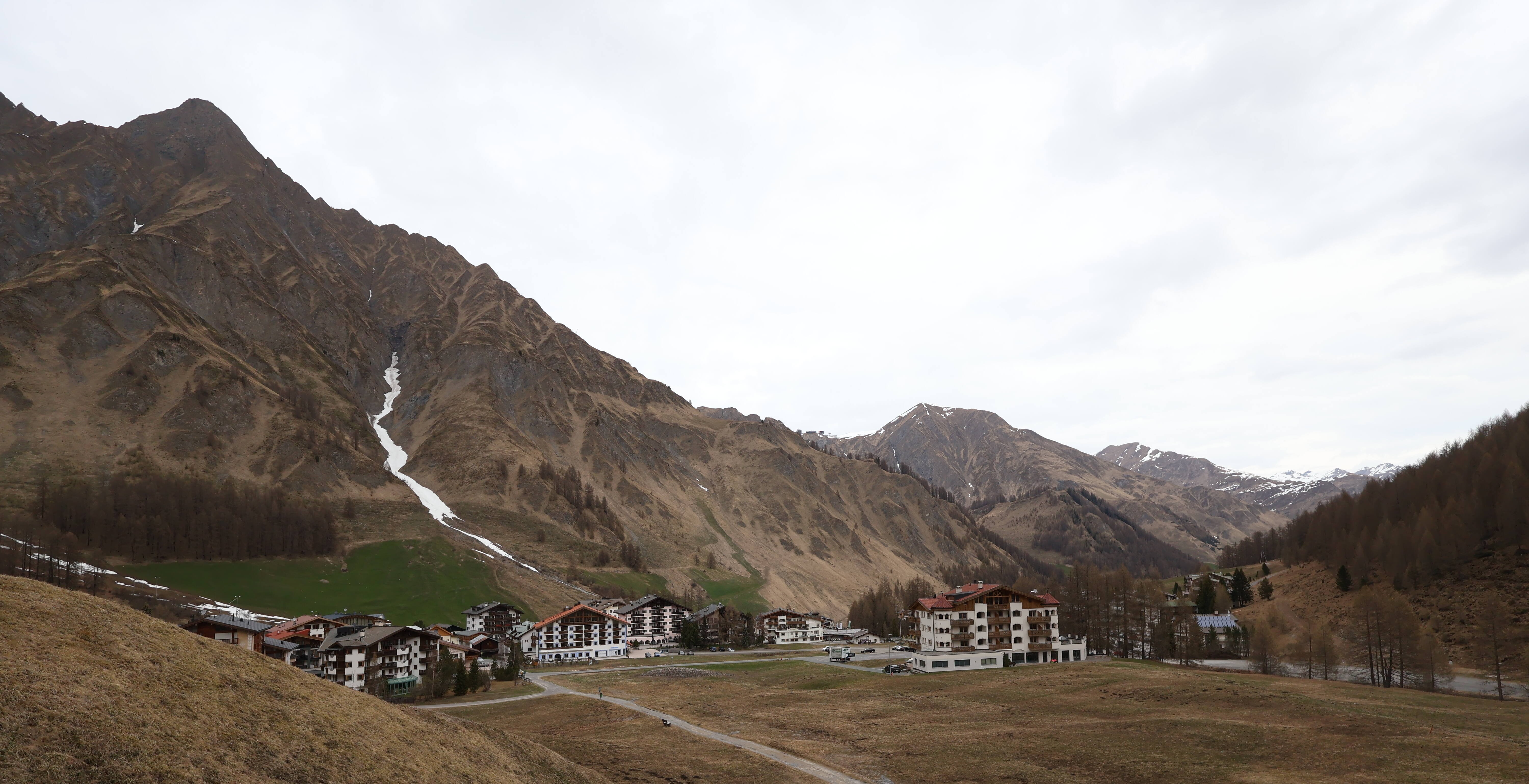 Archiv Foto Webcam Samnaun: Blick auf das Dorf