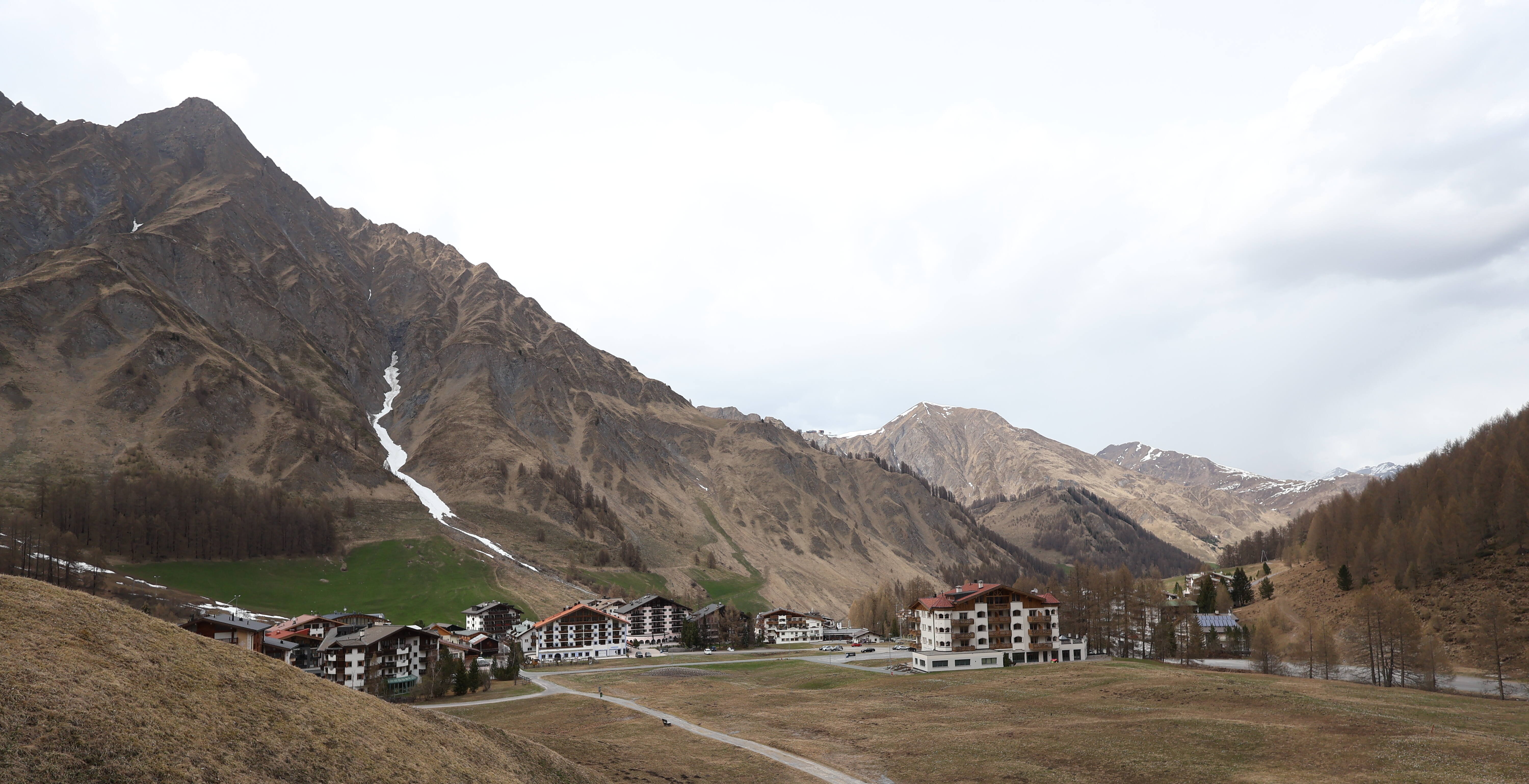 Archiv Foto Webcam Samnaun: Blick auf das Dorf