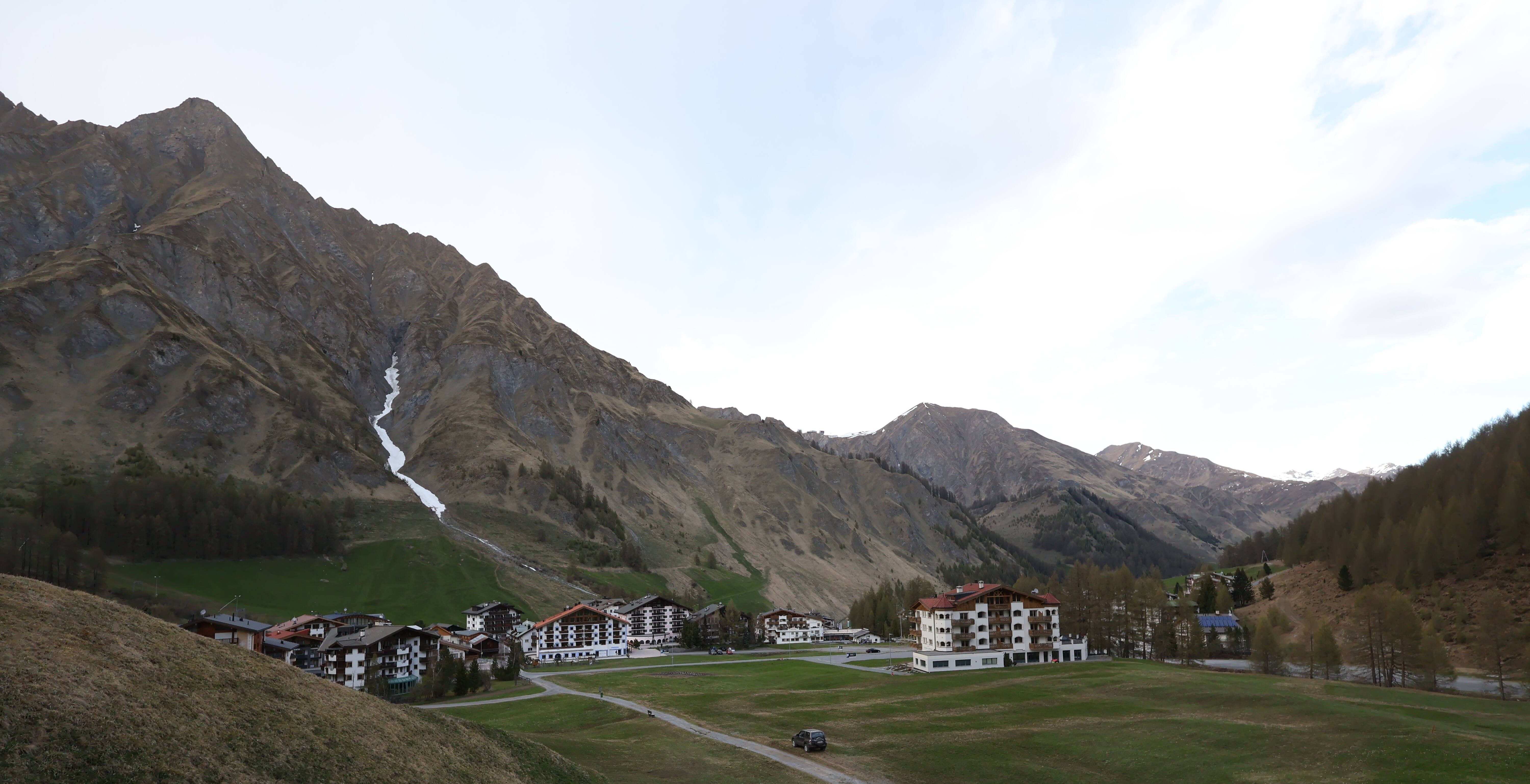 Archiv Foto Webcam Samnaun: Blick auf das Dorf