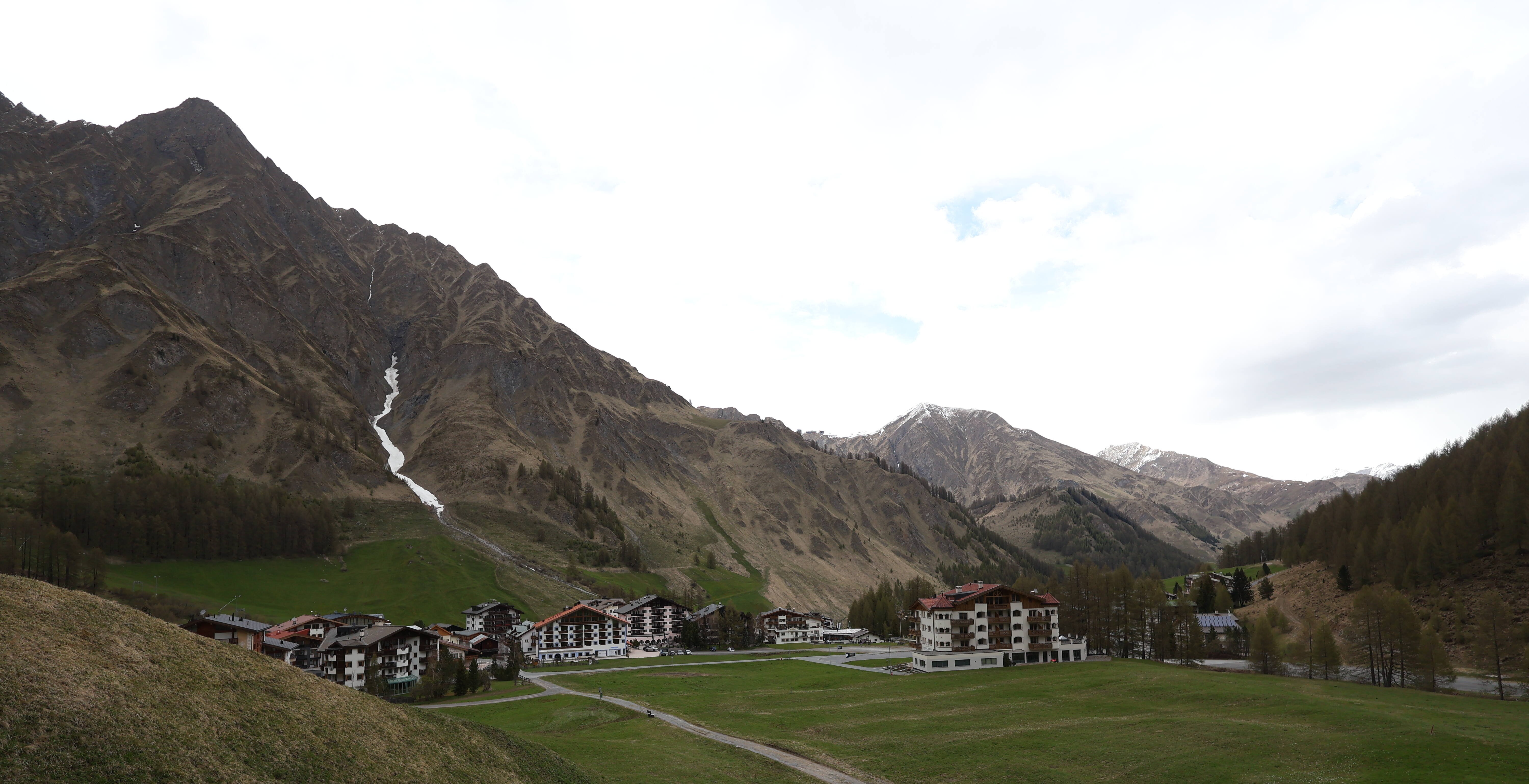 Archiv Foto Webcam Samnaun: Blick auf das Dorf