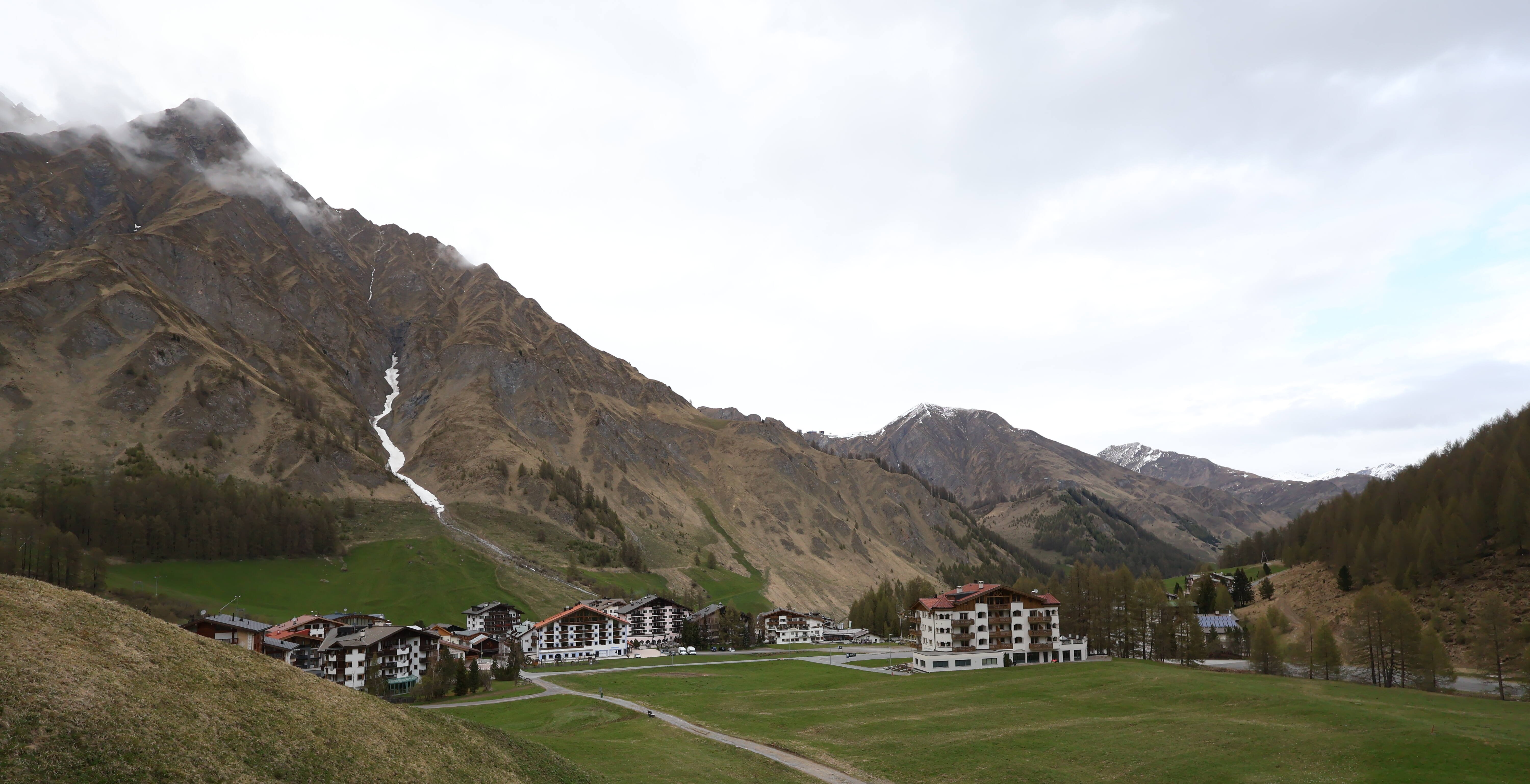 Archiv Foto Webcam Samnaun: Blick auf das Dorf