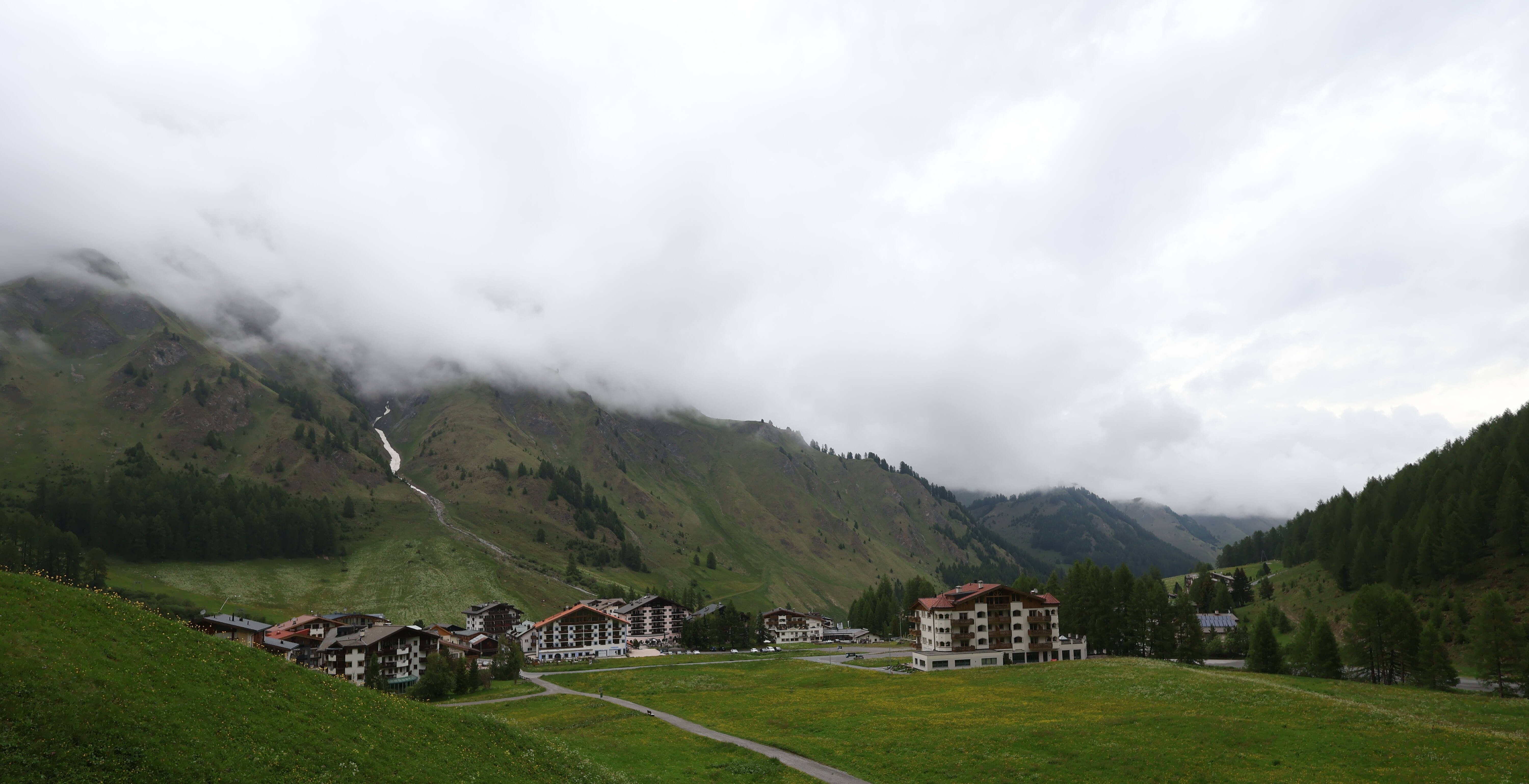 Archiv Foto Webcam Samnaun: Blick auf das Dorf