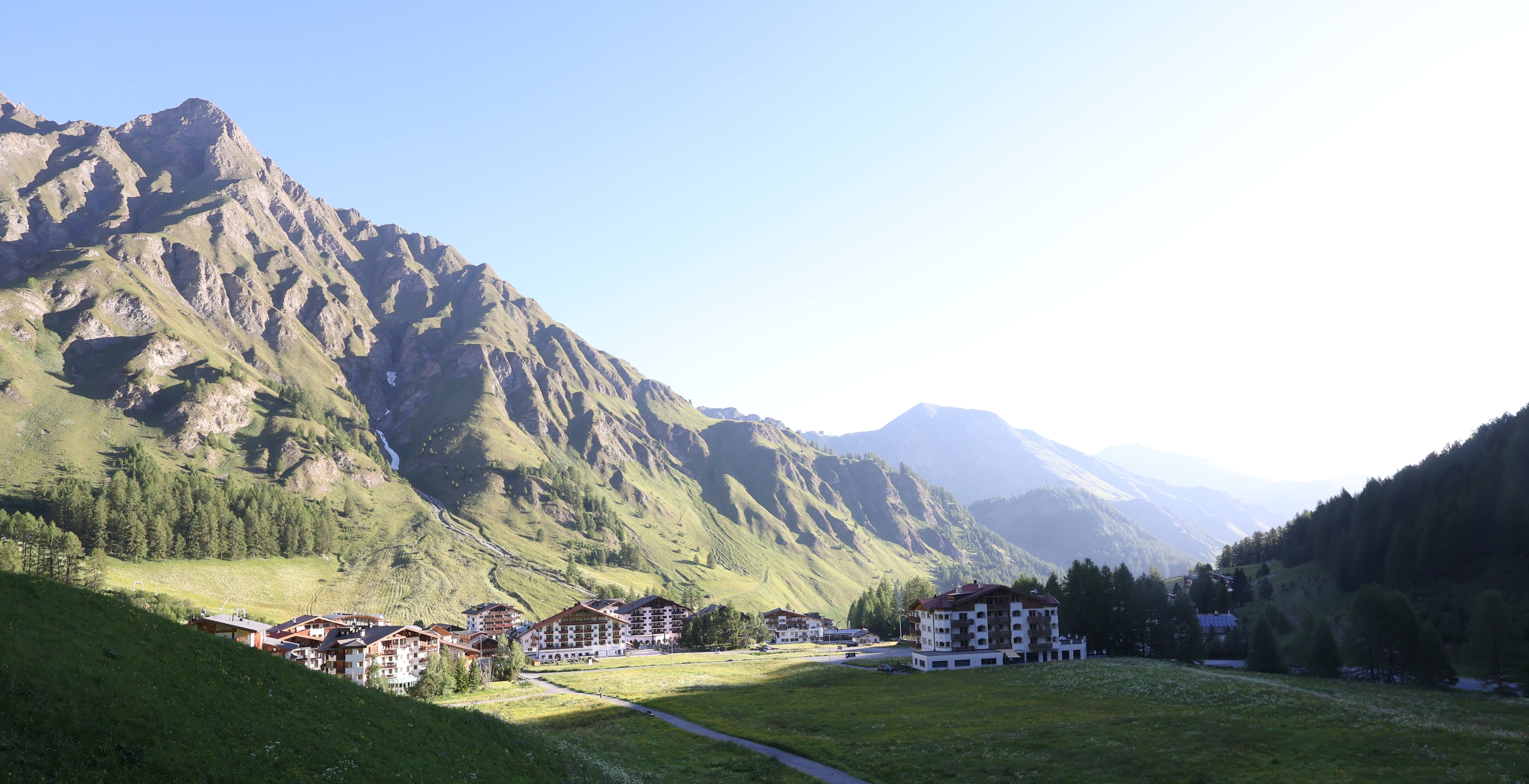 Archiv Foto Webcam Samnaun: Blick auf das Dorf