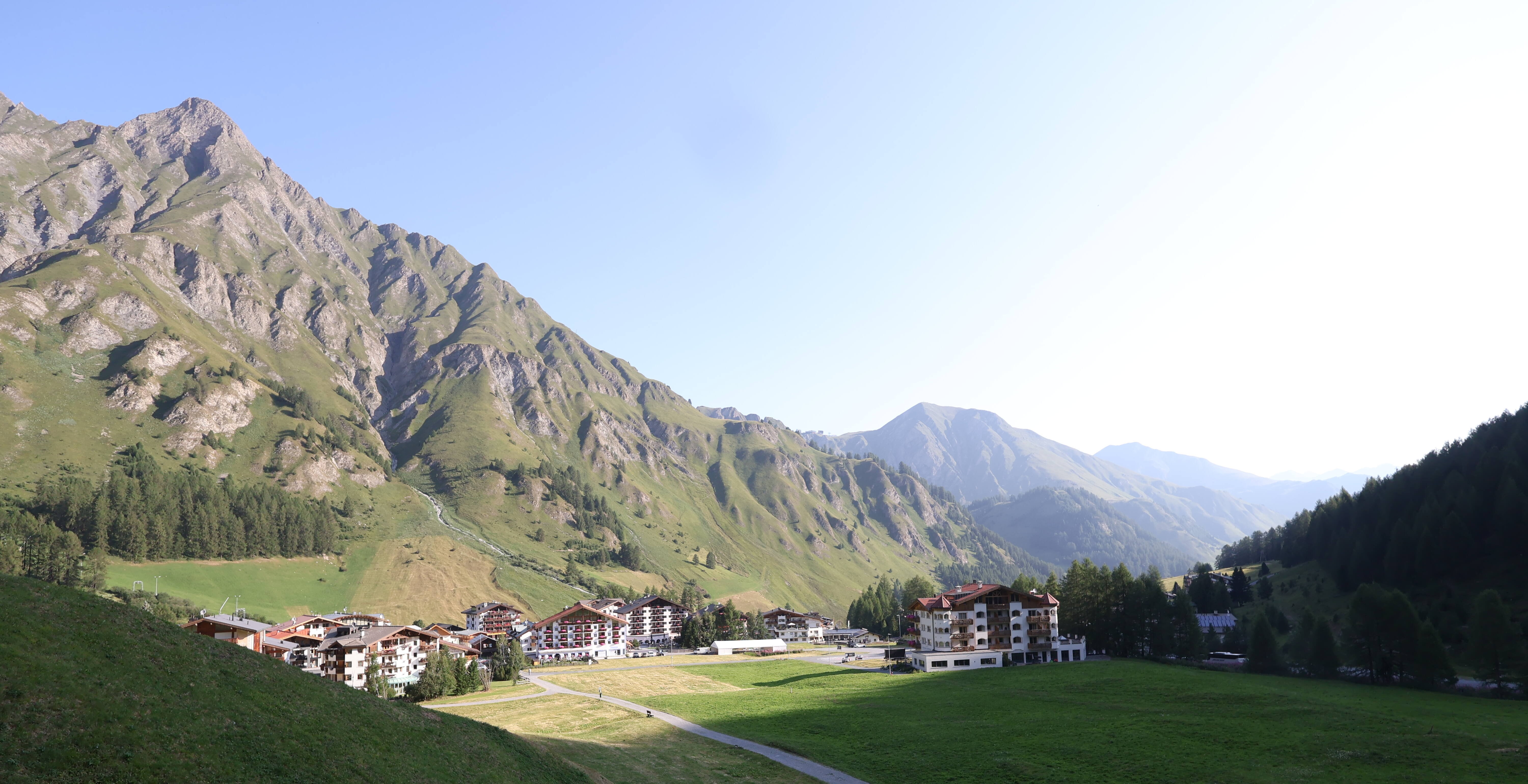 Archiv Foto Webcam Samnaun: Blick auf das Dorf