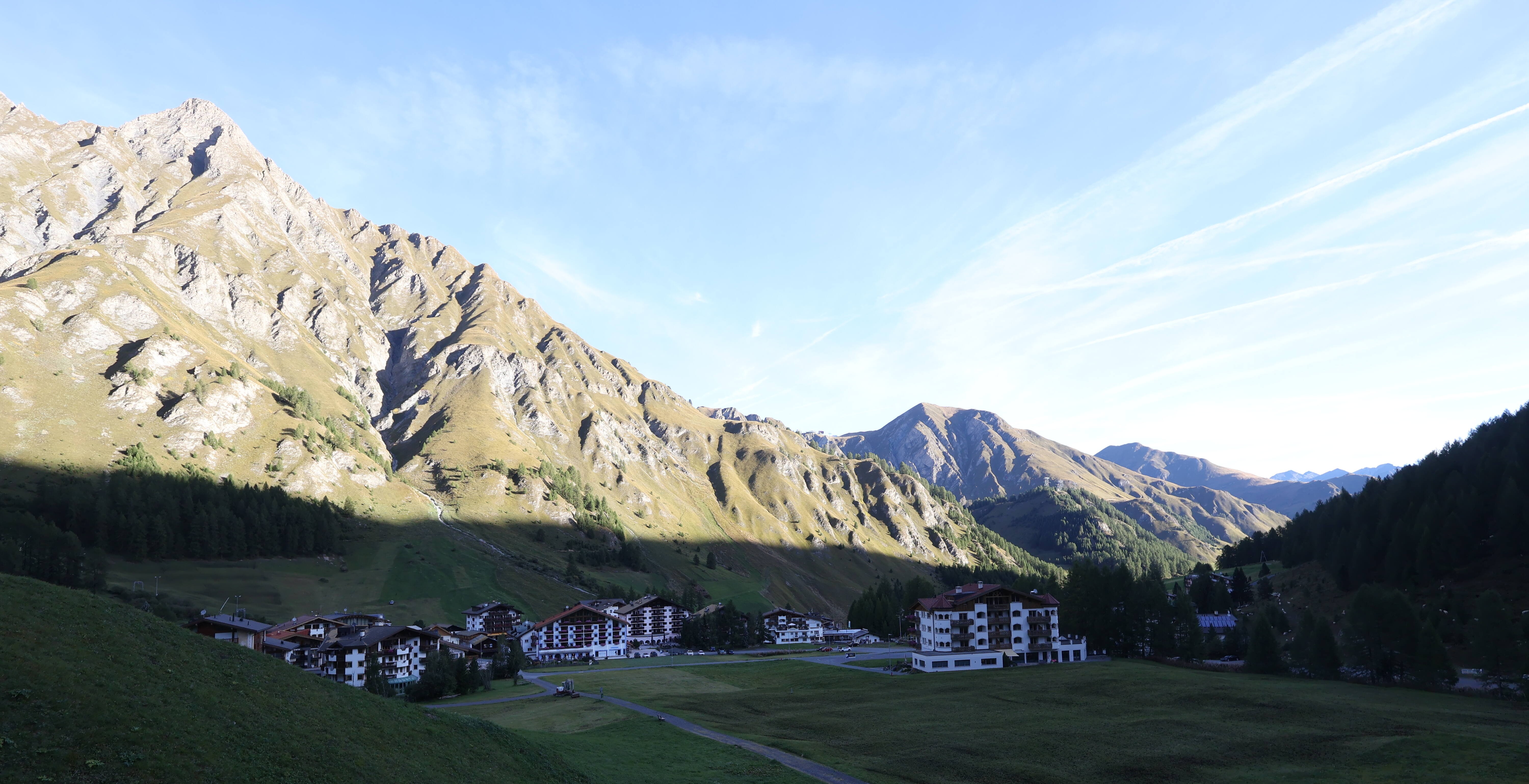 Archiv Foto Webcam Samnaun: Blick auf das Dorf