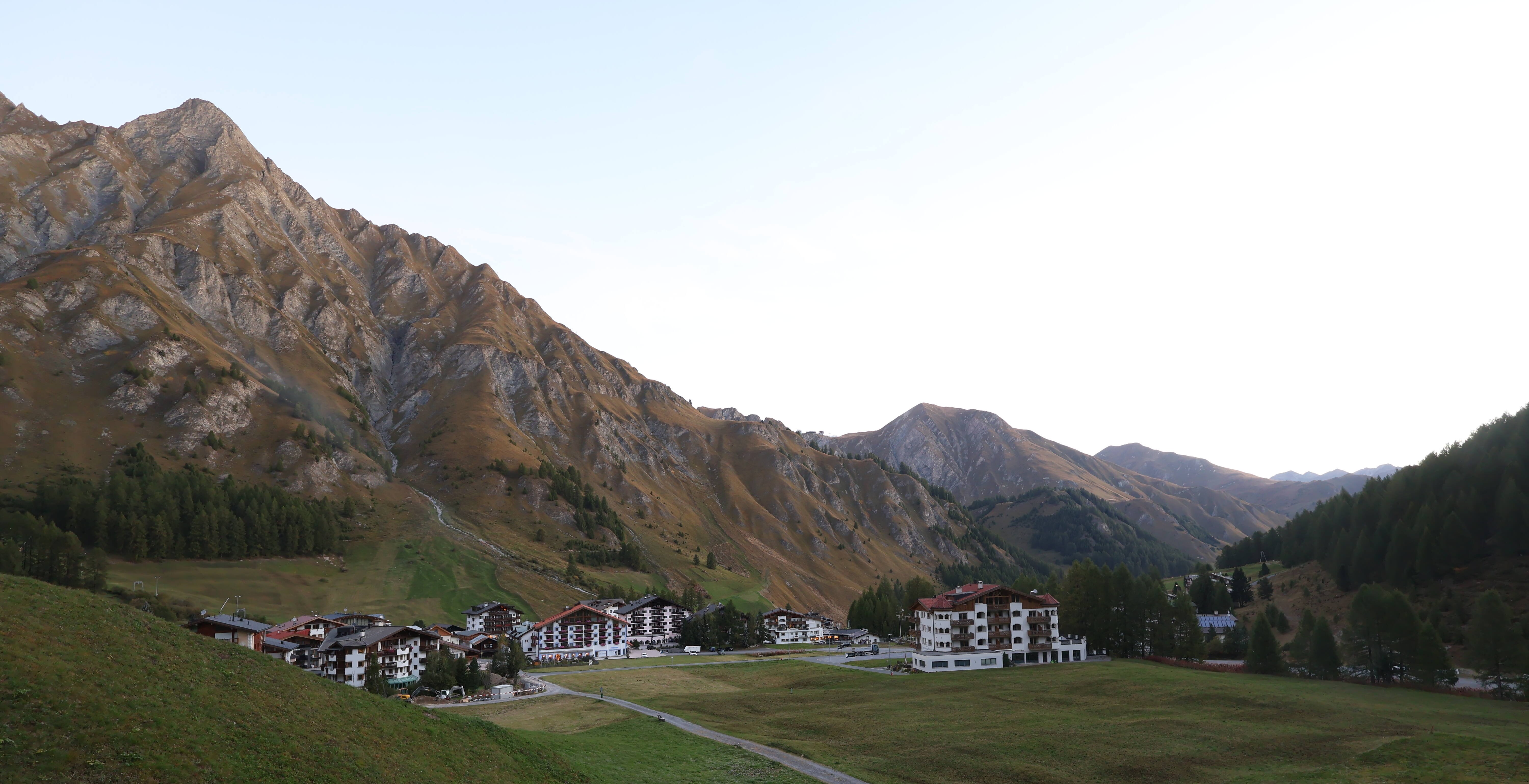 Archiv Foto Webcam Samnaun: Blick auf das Dorf