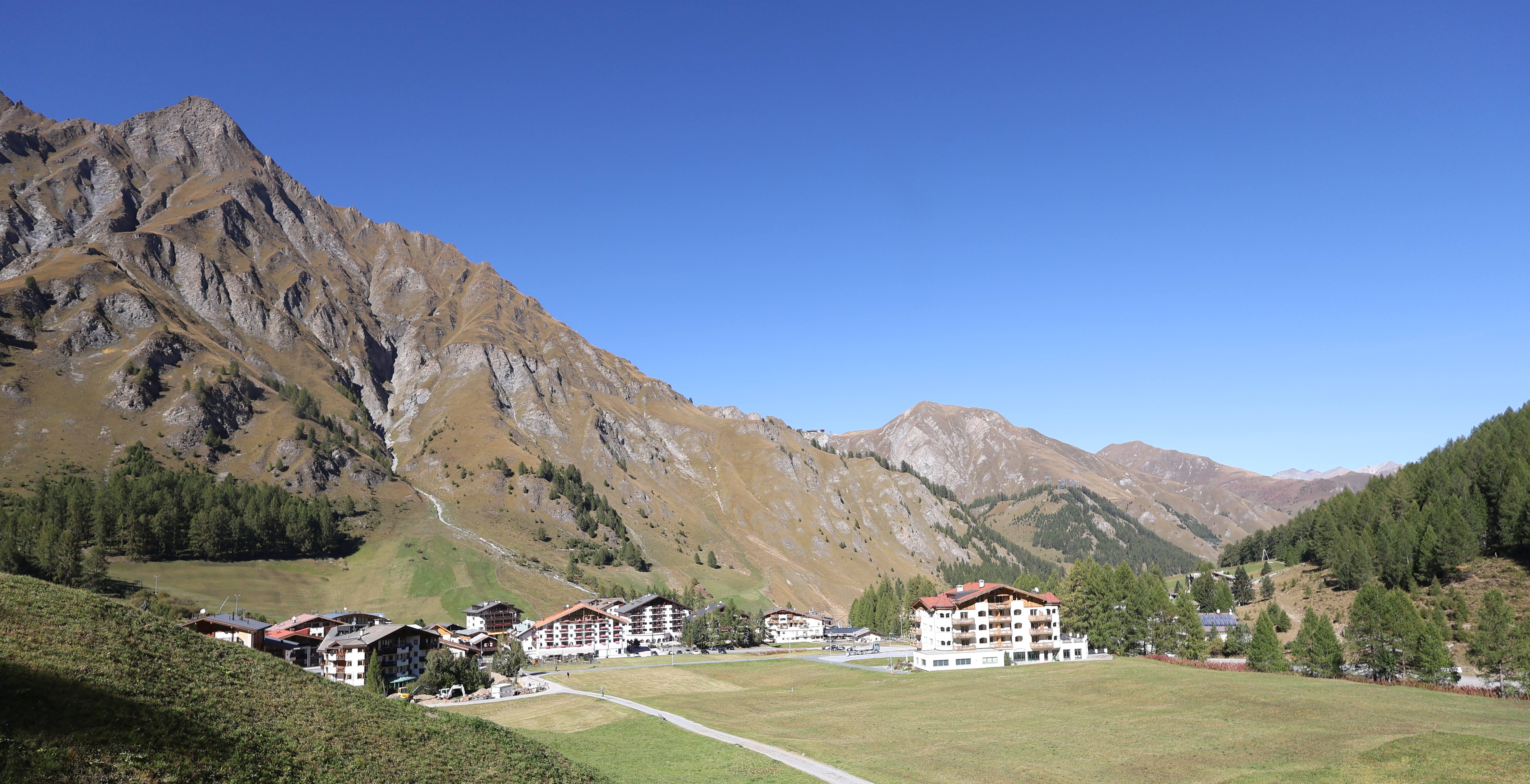 Archiv Foto Webcam Samnaun: Blick auf das Dorf
