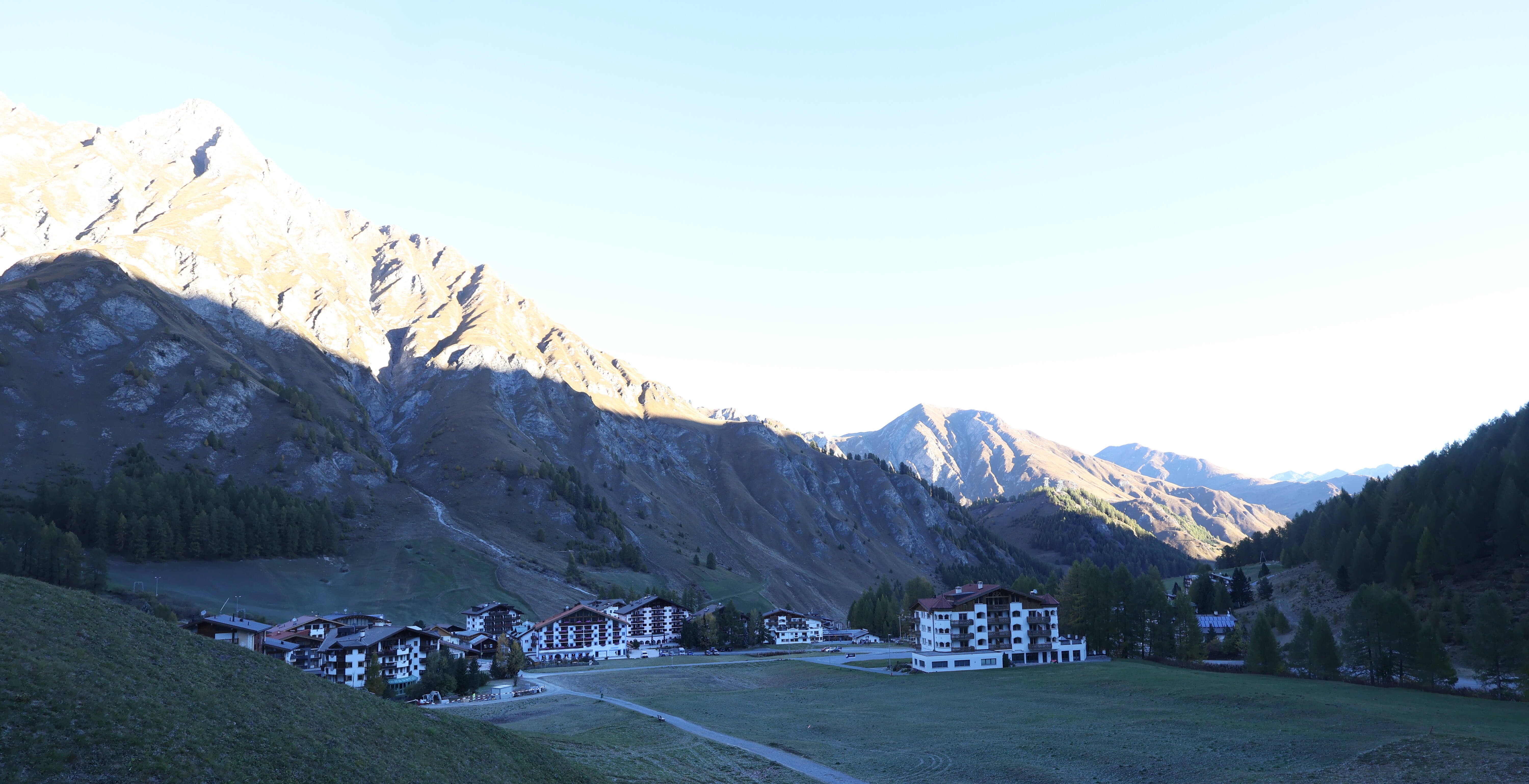 Archiv Foto Webcam Samnaun: Blick auf das Dorf