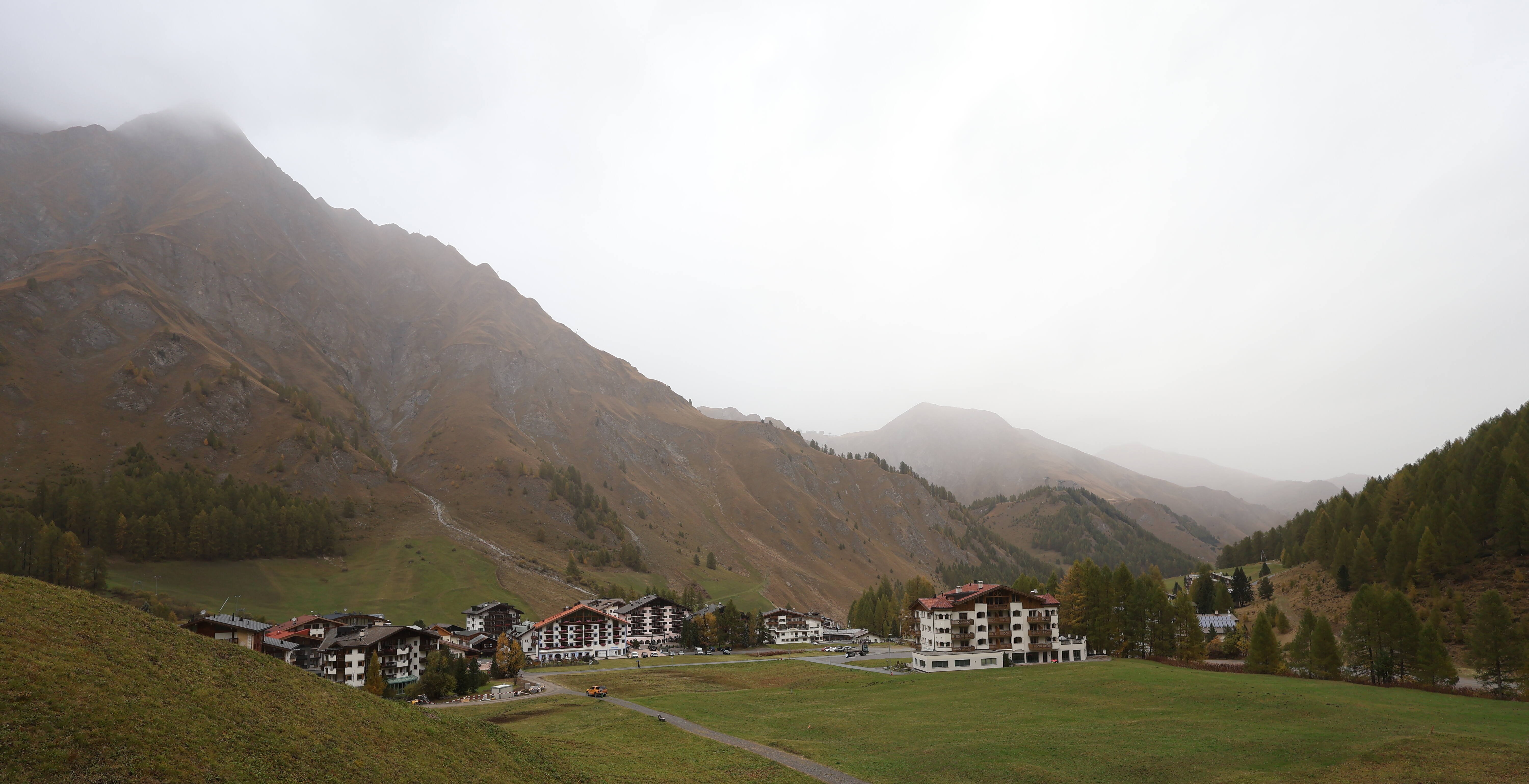 Archiv Foto Webcam Samnaun: Blick auf das Dorf