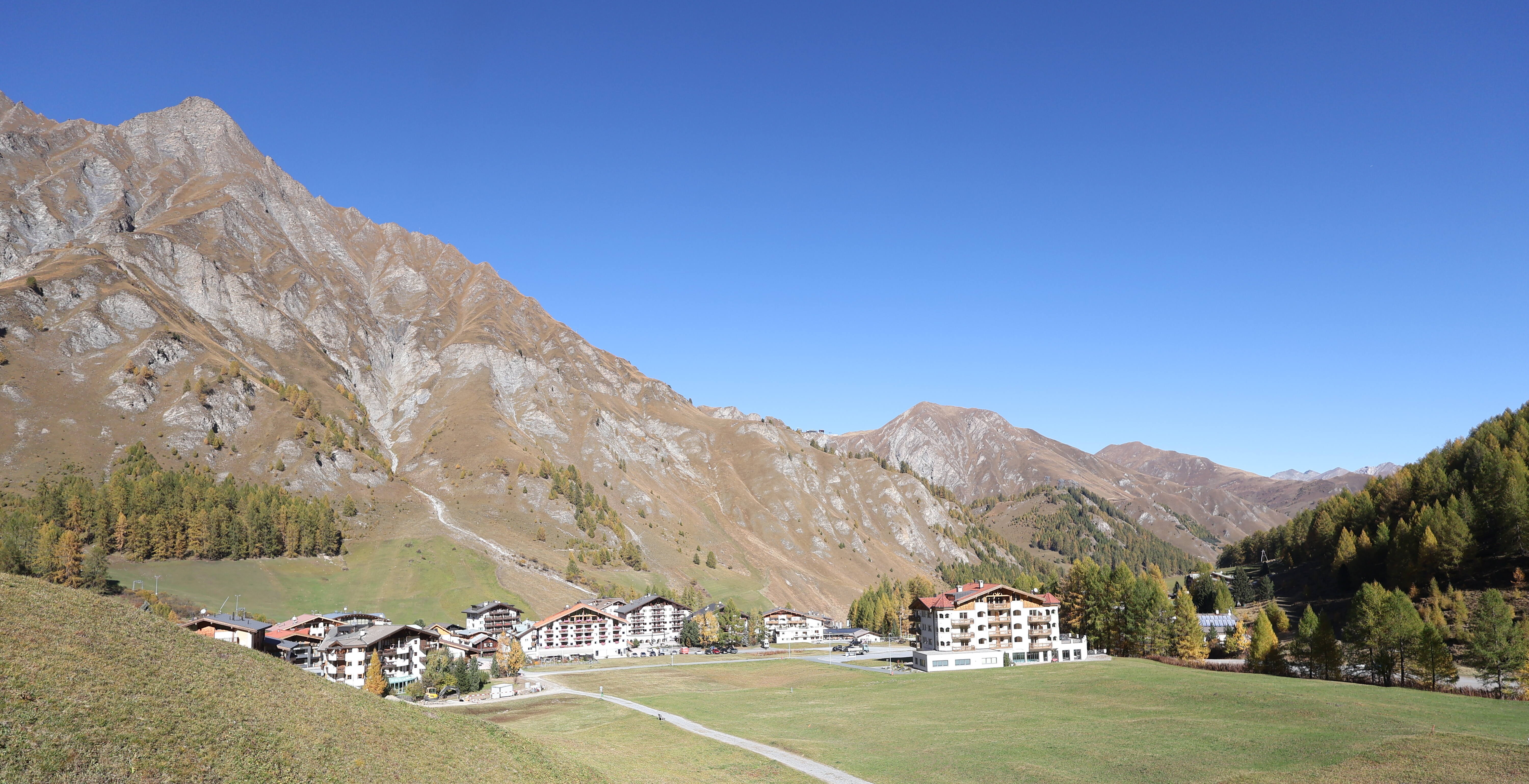 Archiv Foto Webcam Samnaun: Blick auf das Dorf