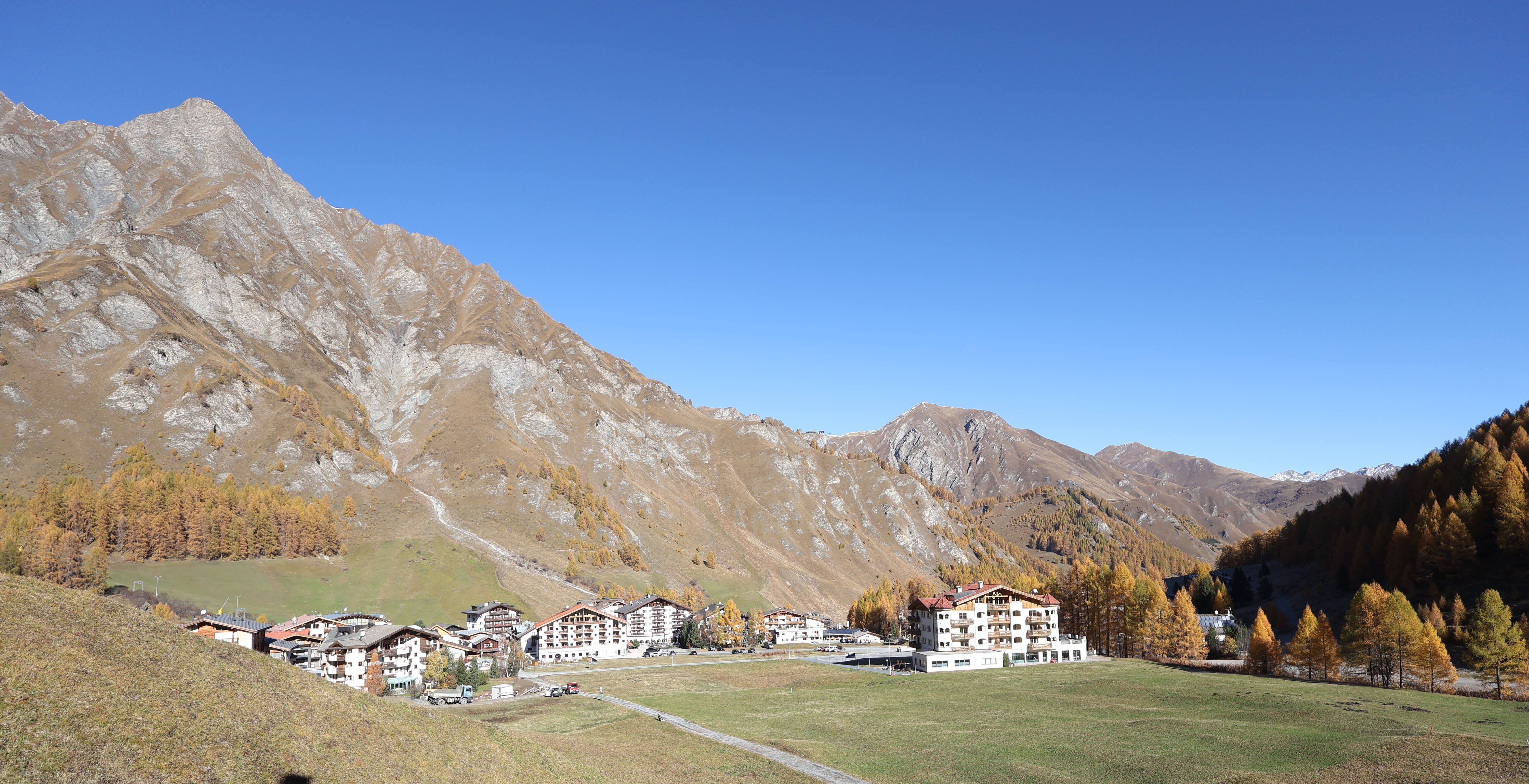 Archiv Foto Webcam Samnaun: Blick auf das Dorf