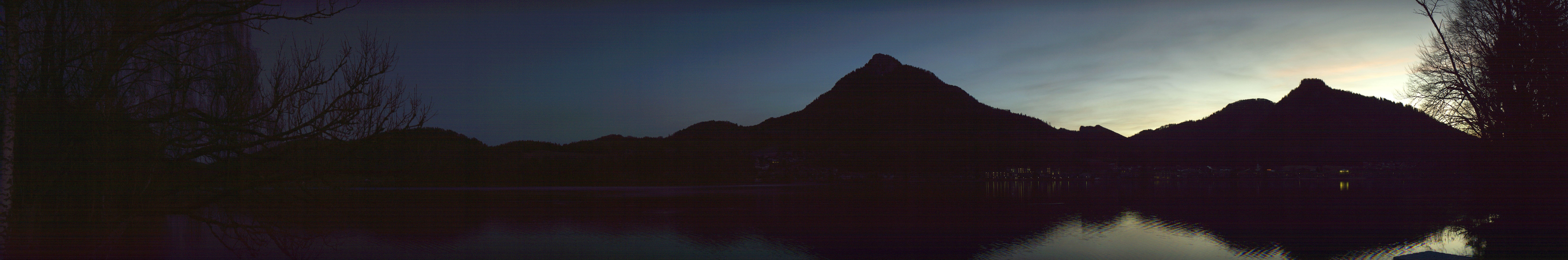 Archived image Webcam Fuschl am See: Panoramic View