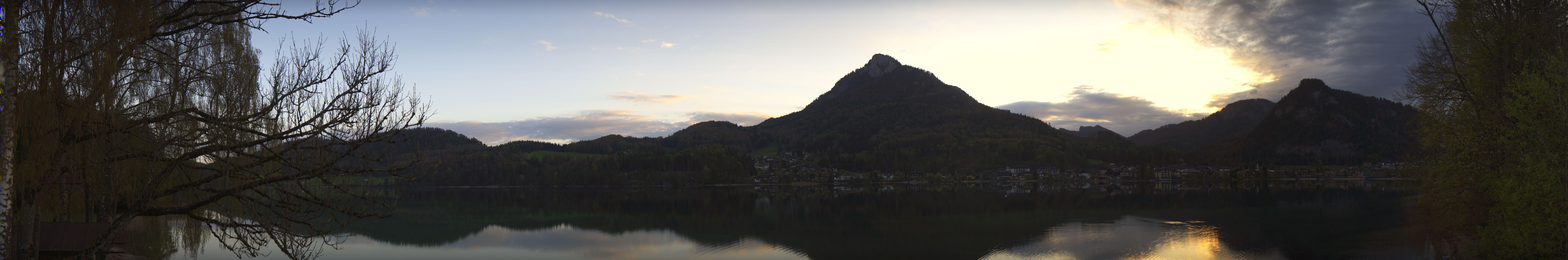 Archived image Webcam Fuschl am See: Panoramic View
