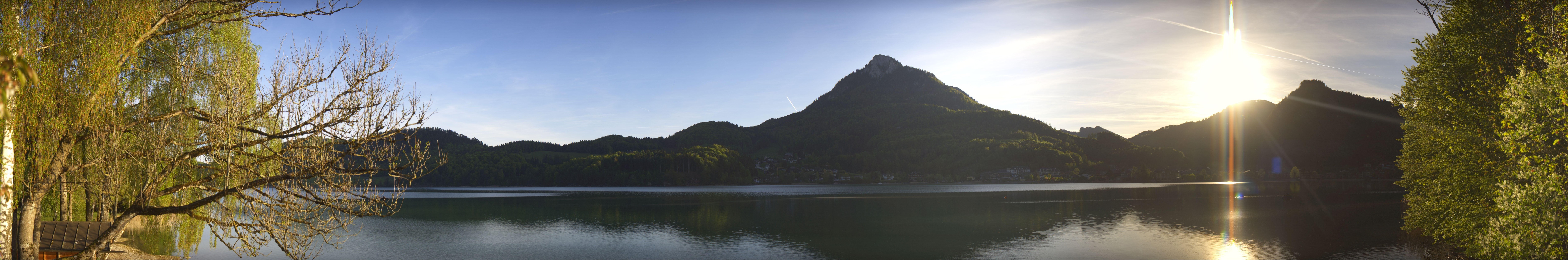 Archived image Webcam Fuschl am See: Panoramic View
