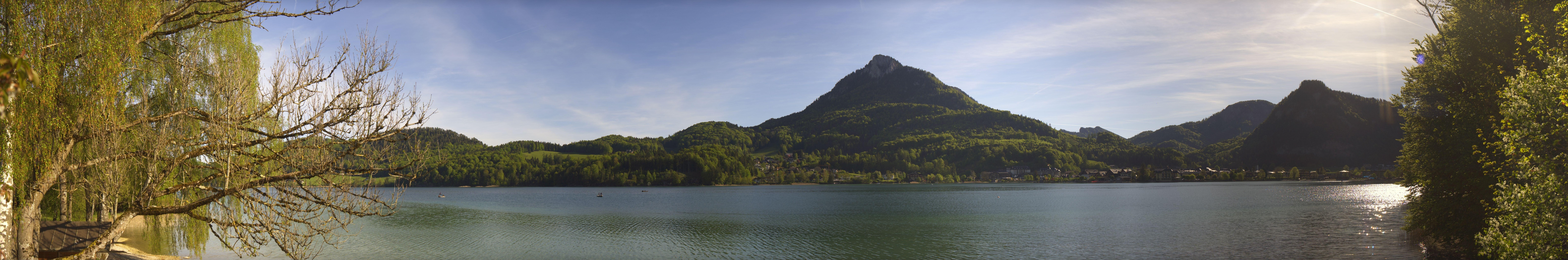 Archived image Webcam Fuschl am See: Panoramic View