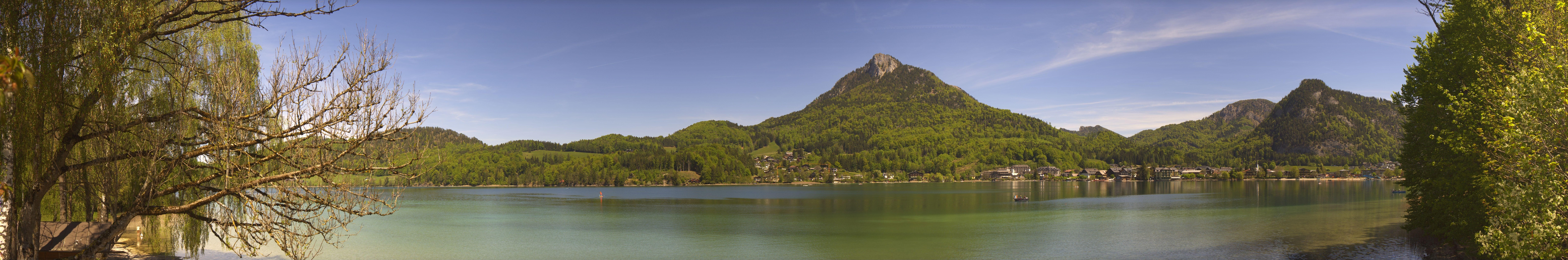 Archived image Webcam Fuschl am See: Panoramic View