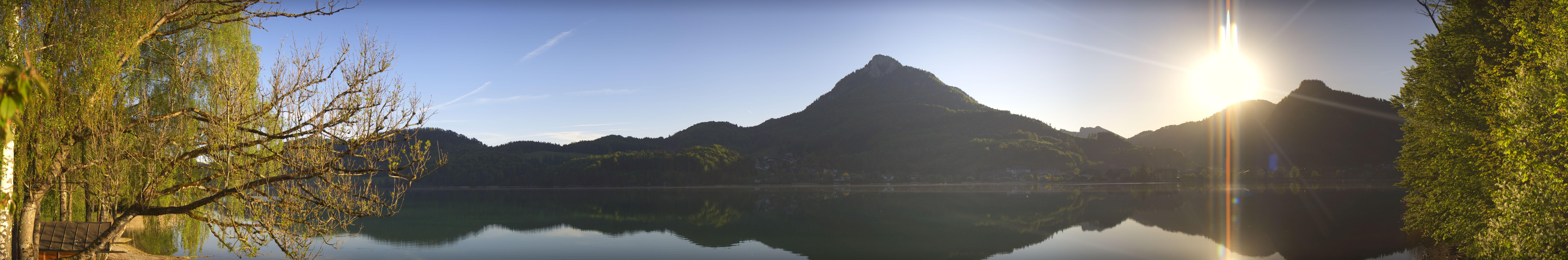 Archiv Foto Webcam Fuschlsee Panoramablick