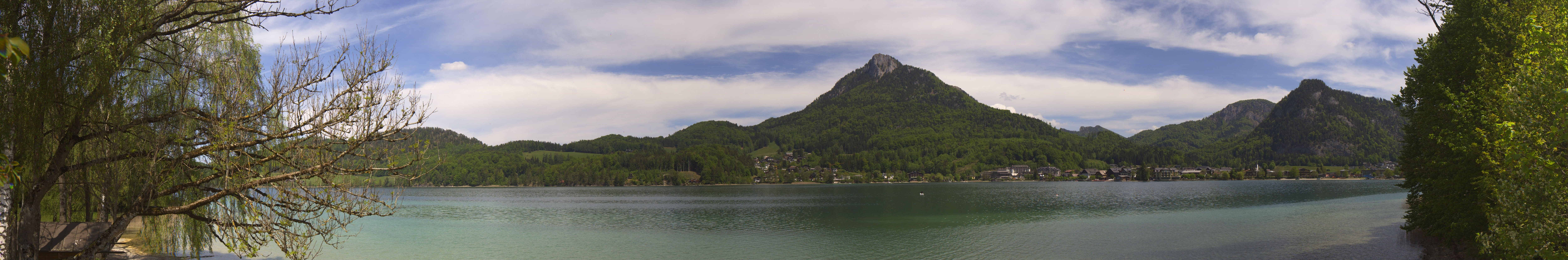 Archiv Foto Webcam Fuschlsee Panoramablick