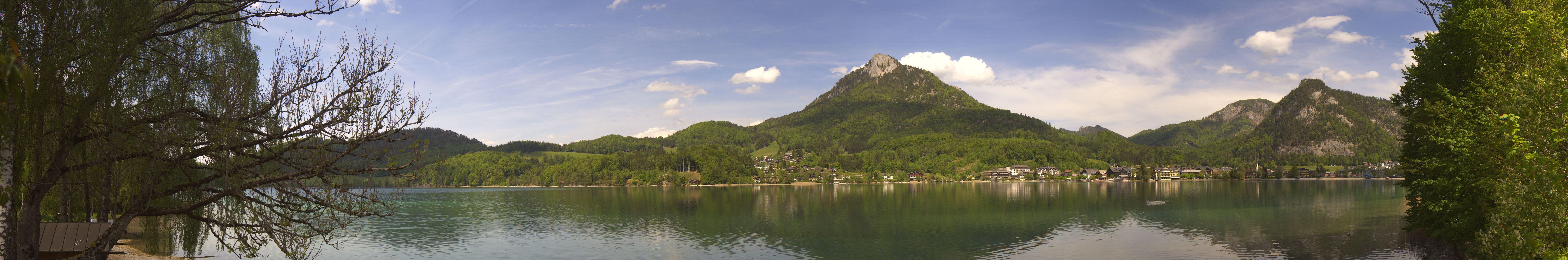 Archiv Foto Webcam Fuschlsee Panoramablick