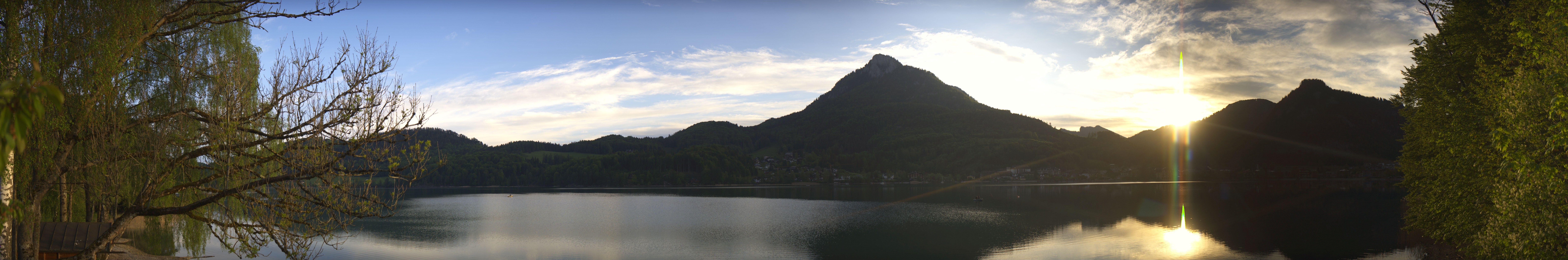 Archived image Webcam Fuschl am See: Panoramic View