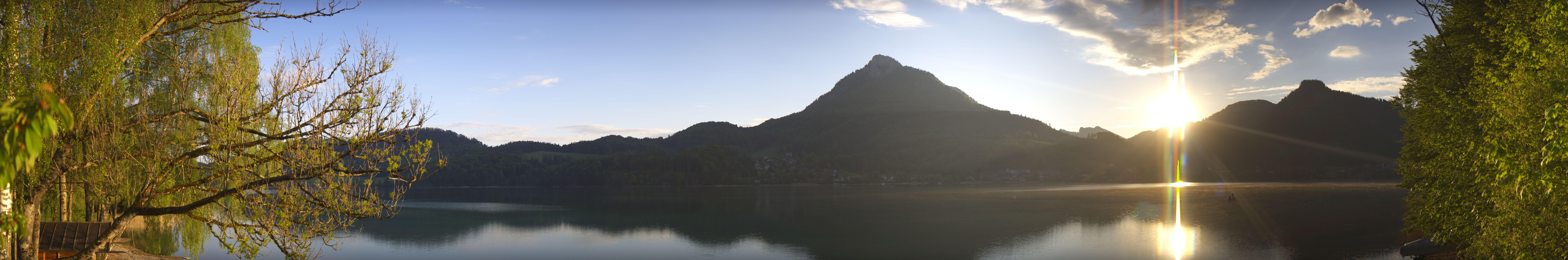 Archiv Foto Webcam Fuschlsee Panoramablick